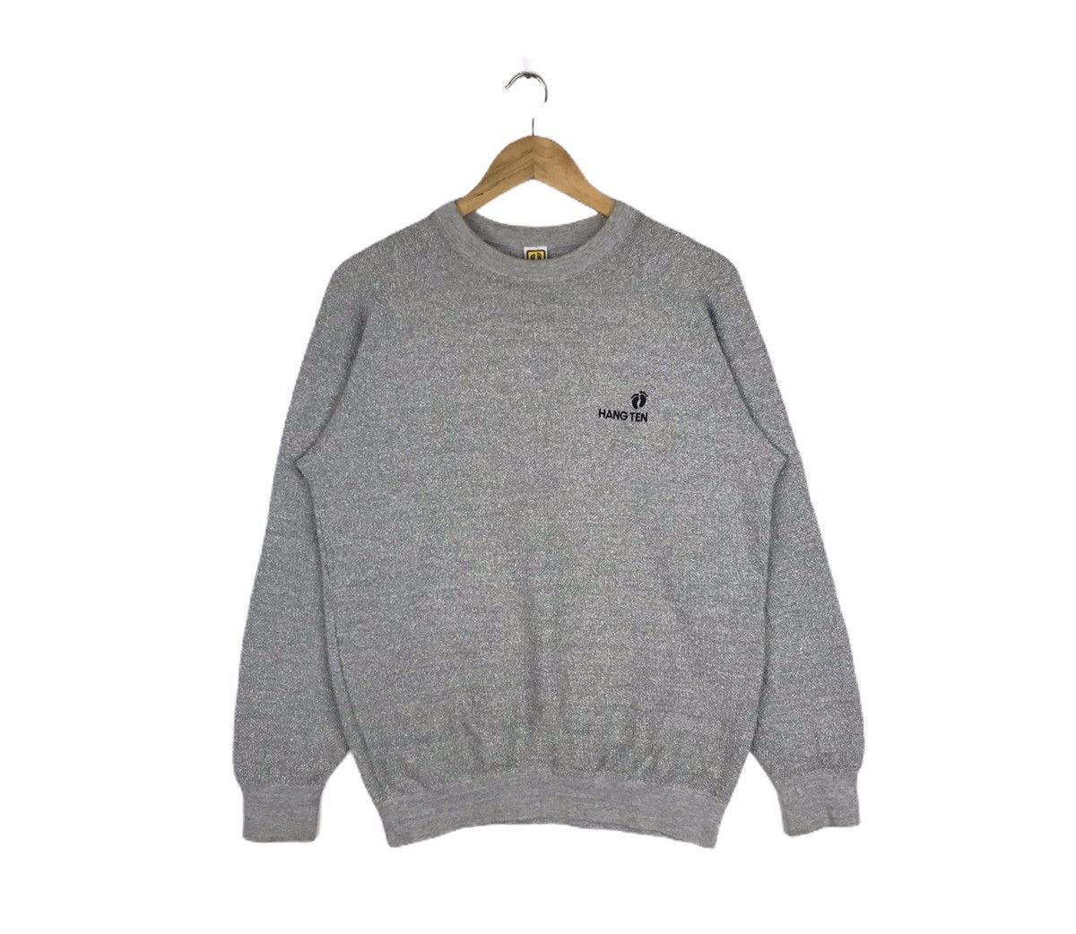 Hang Ten Vintage 90s Hang Ten Minimalist Sweatshirt Size US L / EU 52-54 / 3 - 1 Thumbnail