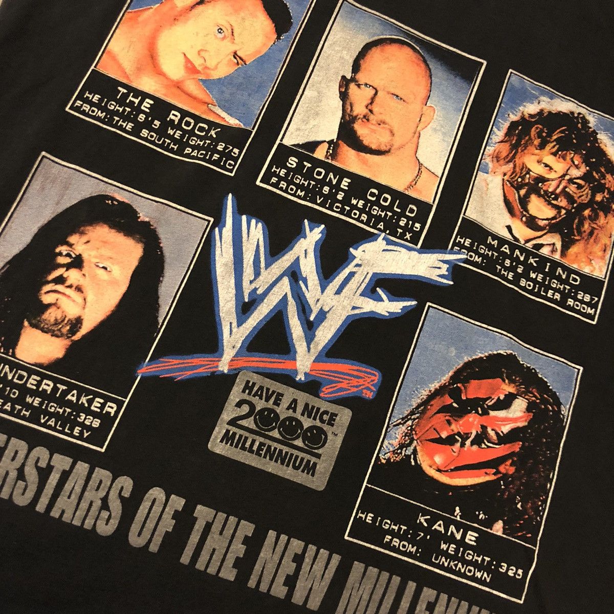 Vintage × WWE × WWF Vintage WWF New Millennium tee Size US L / EU 52-54 / 3 - 2 Thumbnail