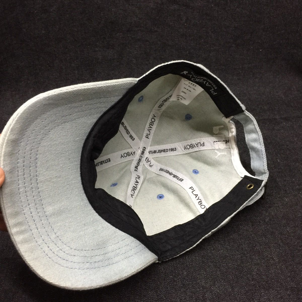 Playboy Playboy Denim Hats Caps Size ONE SIZE - 6 Thumbnail