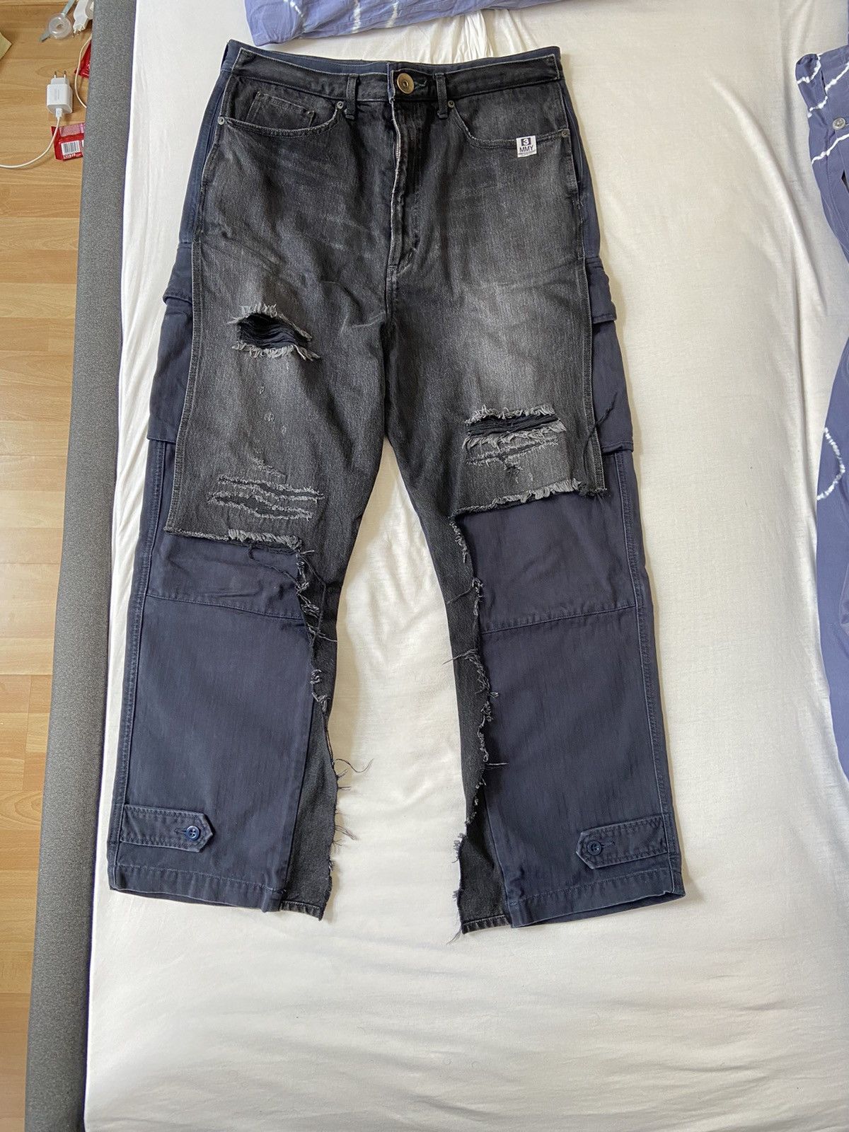 Maison MIHARA YASUHIRO Miharayasuhiro double layered cargo pants Size US 34 / EU 50 - 1 Thumbnail