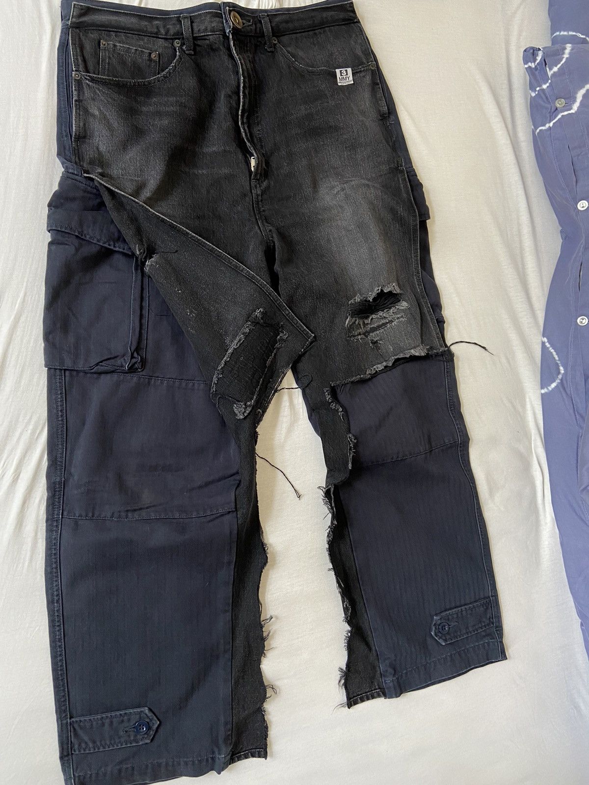 Maison MIHARA YASUHIRO Miharayasuhiro double layered cargo pants Size US 34 / EU 50 - 4 Thumbnail