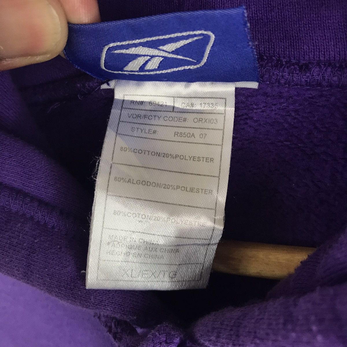 NFL × Reebok Vintage Minnesota Vikings Reebok Hoodie Sweatshirt Size US XXL / EU 58 / 5 - 5 Thumbnail