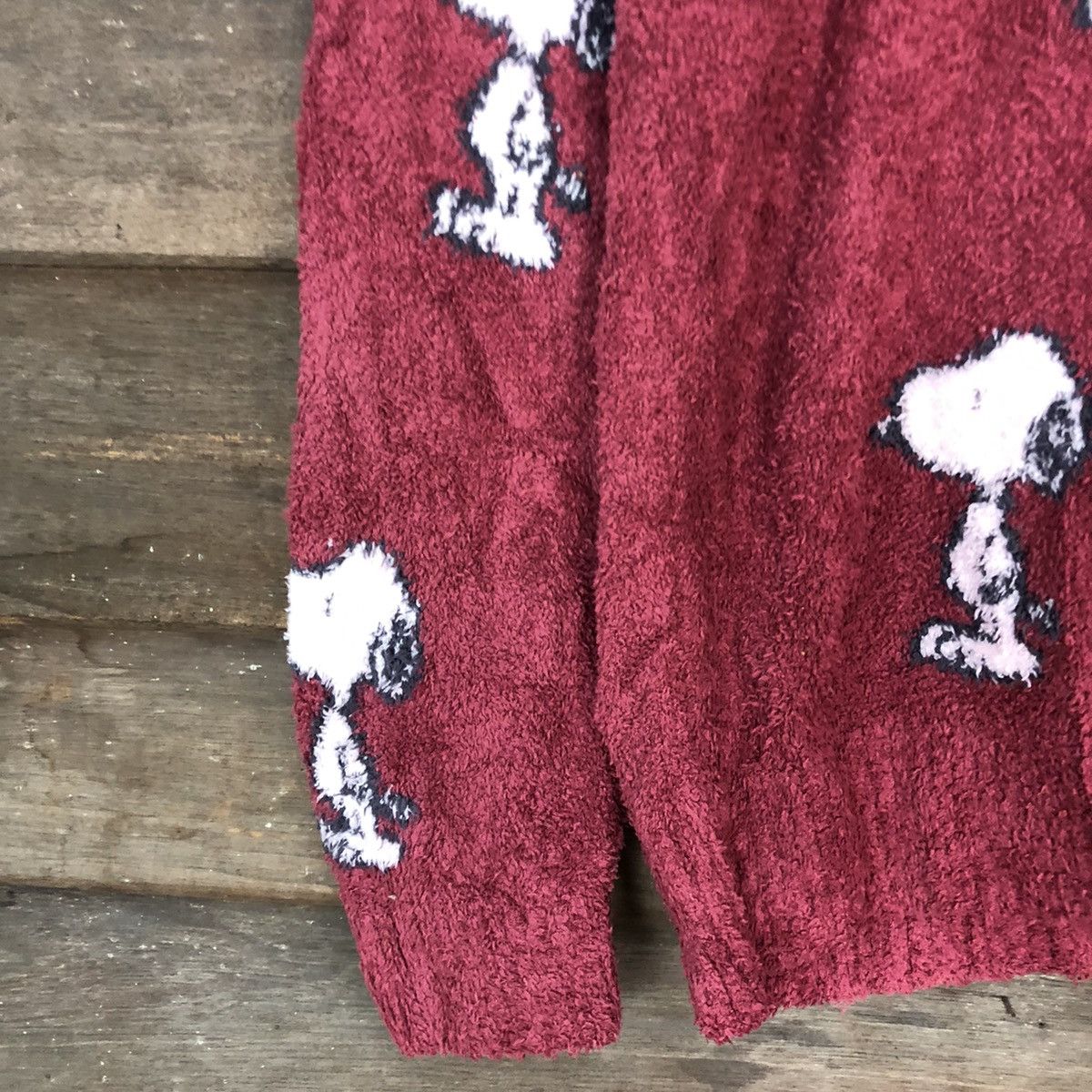Peanuts DLL Snoopy Mohair Shaggy fleece Knitwear sweatshirt#c1059 Size M / US 6-8 / IT 42-44 - 6 Thumbnail
