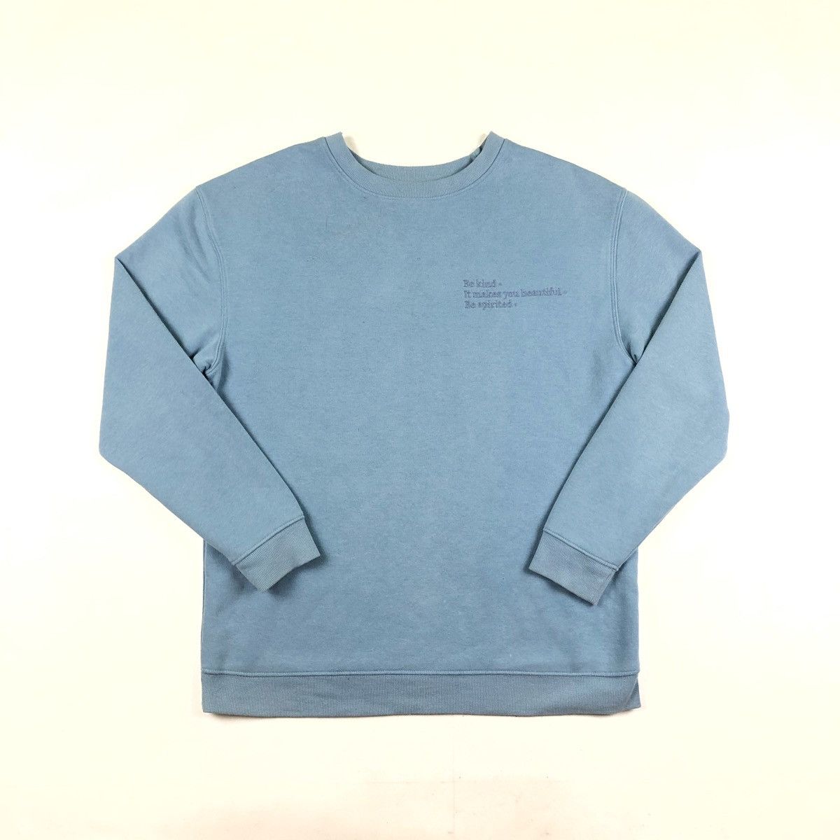 Vintage Vintage sweatshirt baby blue retro 90s USA retro y2k Size US M / EU 48-50 / 2 - 1 Thumbnail