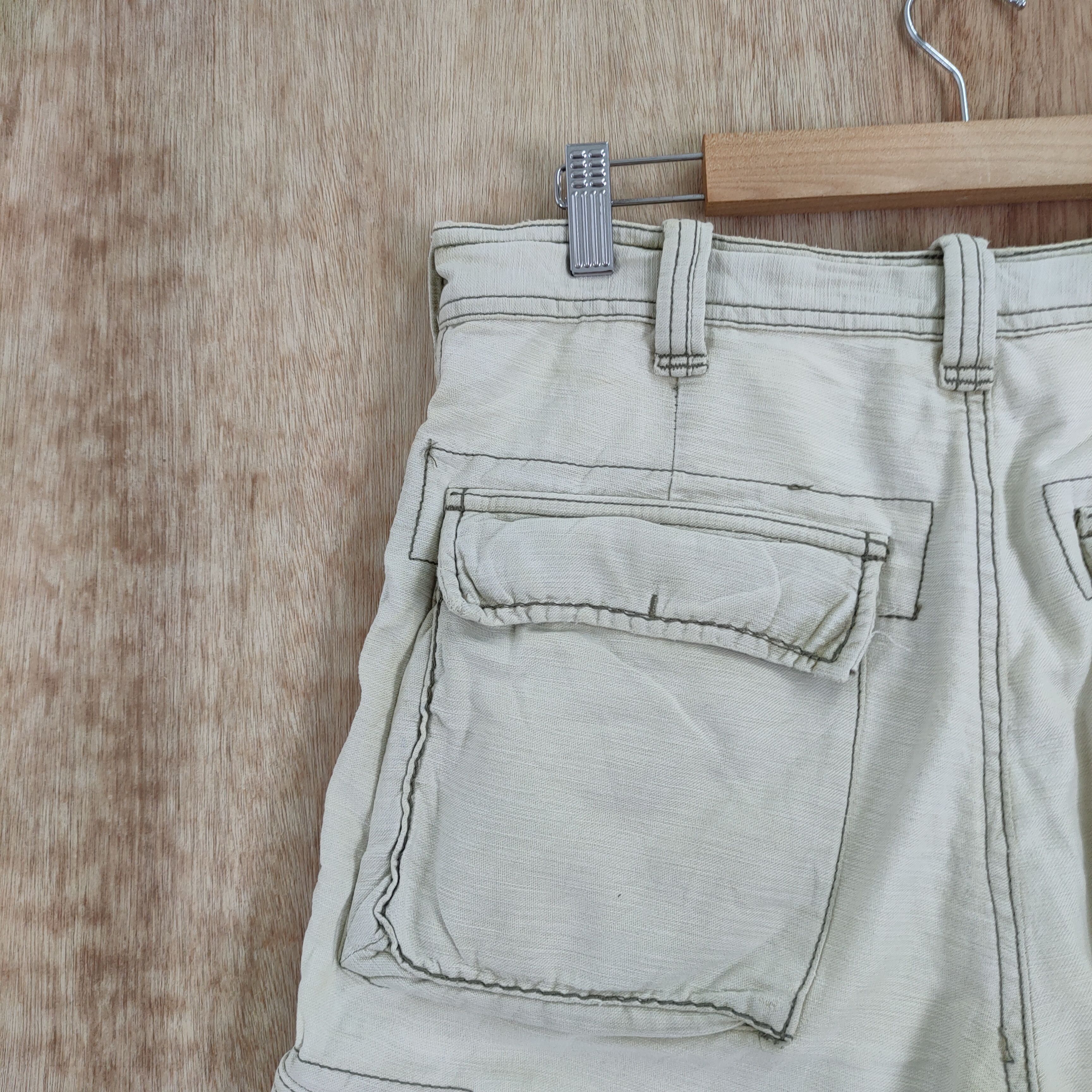 Japanese Brand VINTAGE FLASH REPORT 8 POCKET FADED CARGO PANTS Size US 32 / EU 48 - 15 Thumbnail
