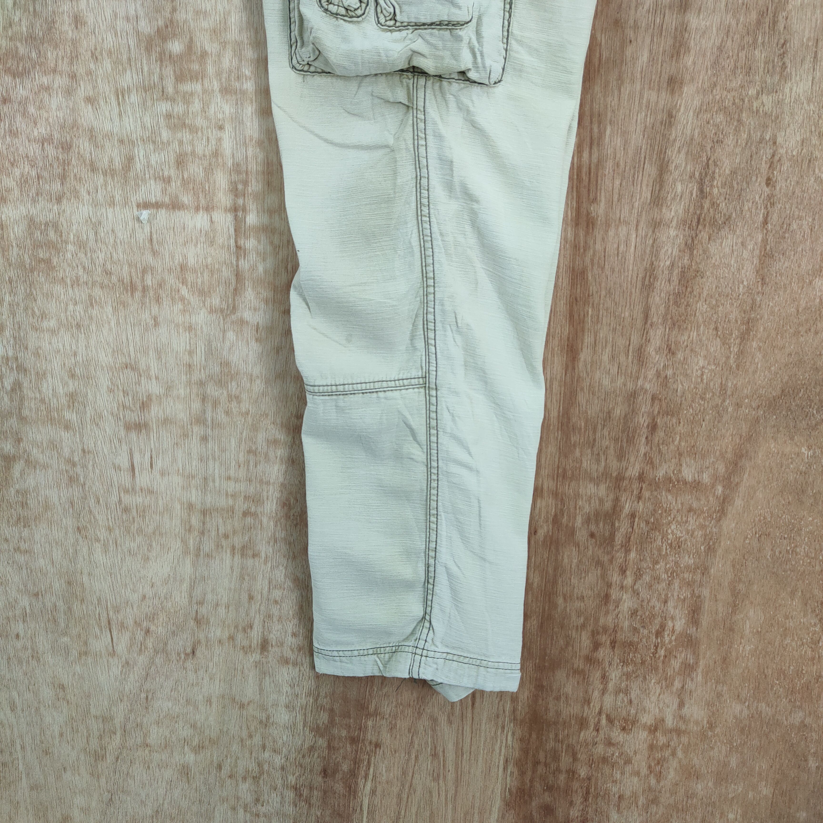 Japanese Brand VINTAGE FLASH REPORT 8 POCKET FADED CARGO PANTS Size US 32 / EU 48 - 14 Thumbnail