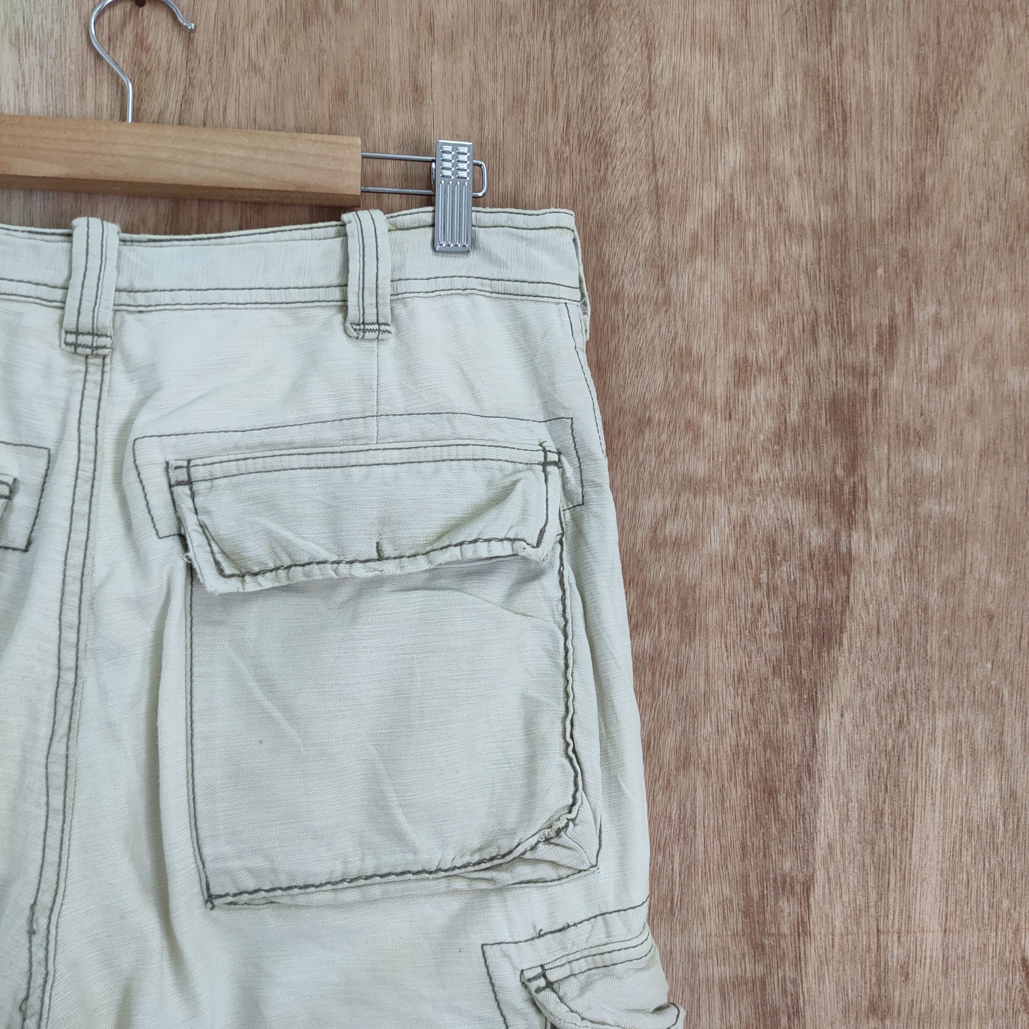 Japanese Brand VINTAGE FLASH REPORT 8 POCKET FADED CARGO PANTS Size US 32 / EU 48 - 16 Thumbnail