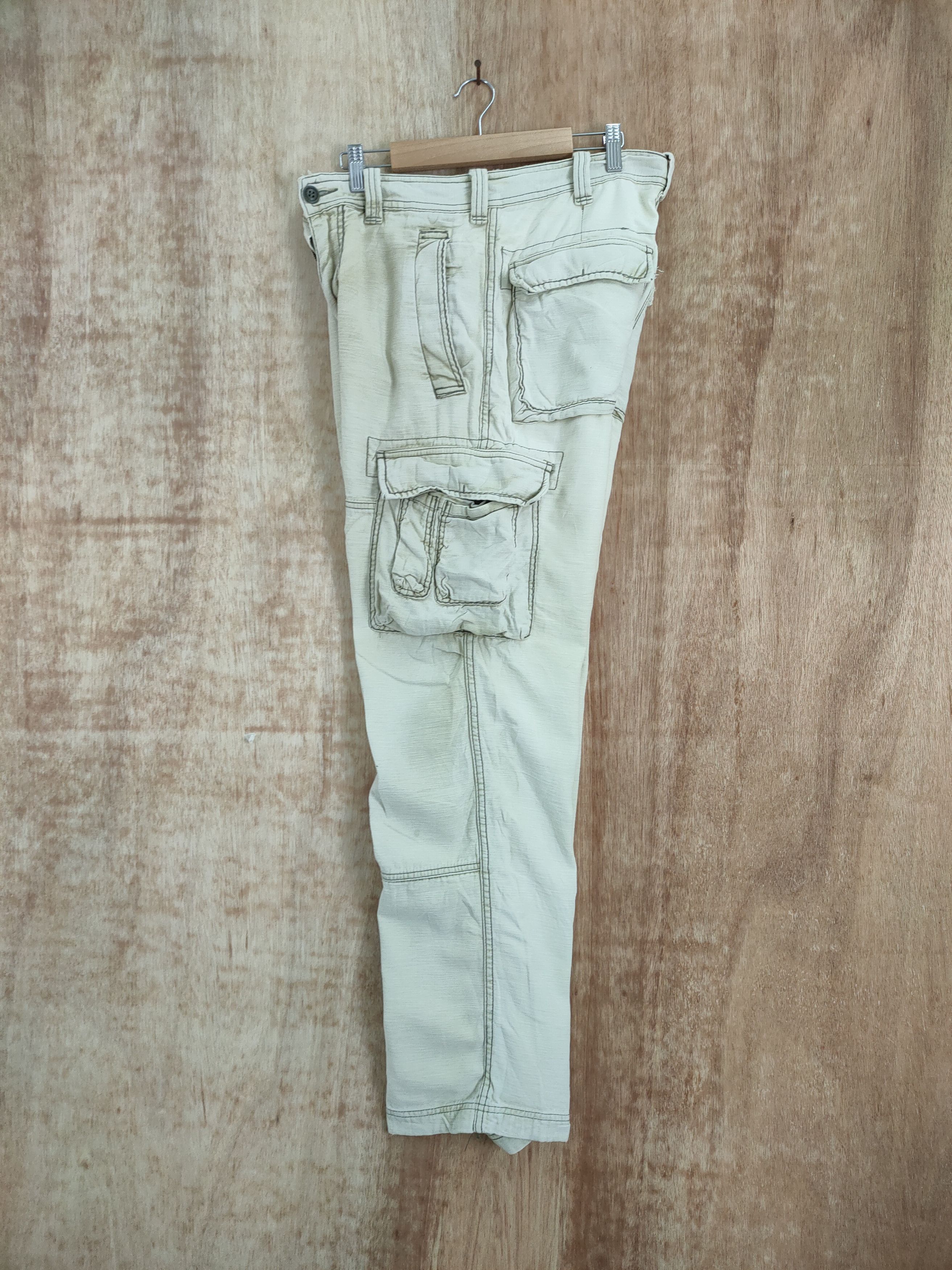 Japanese Brand VINTAGE FLASH REPORT 8 POCKET FADED CARGO PANTS Size US 32 / EU 48 - 5 Thumbnail