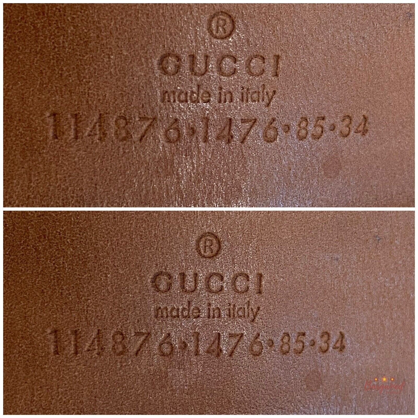 Gucci Gucci Silver Monogram Leather Interlocking G Buckle Belt Size 30 - 5 Thumbnail