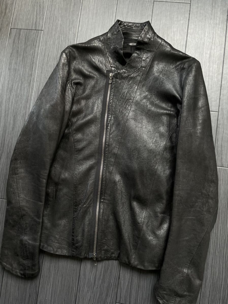 image of Julius Lamb Leather Jacket in Black, Men's (Size Small)
