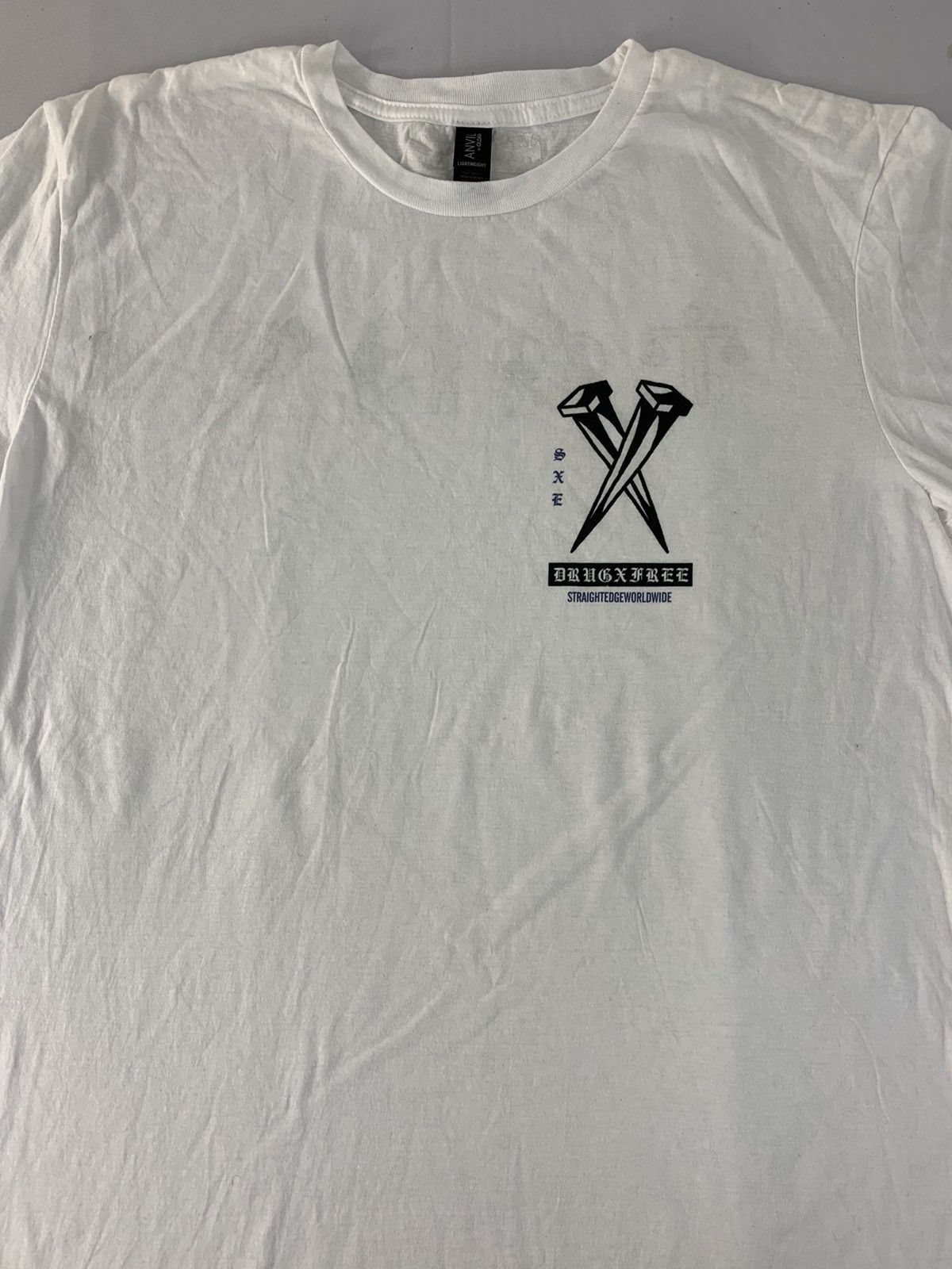 Anvil Drug X Free Straight Edge Worldwide SXE BEIT Tee Size US L / EU 52-54 / 3 - 3 Thumbnail
