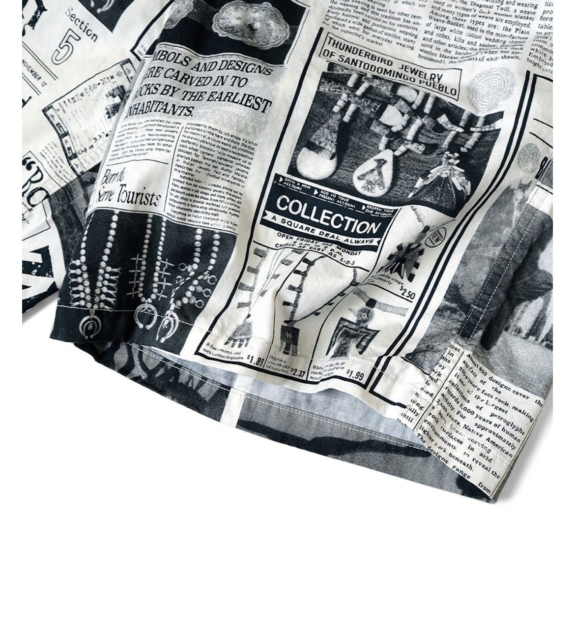 Kapital Kapital Combed Burberry News Newspaper Easy Shorts size 4 Size US 36 / EU 52 - 4 Thumbnail