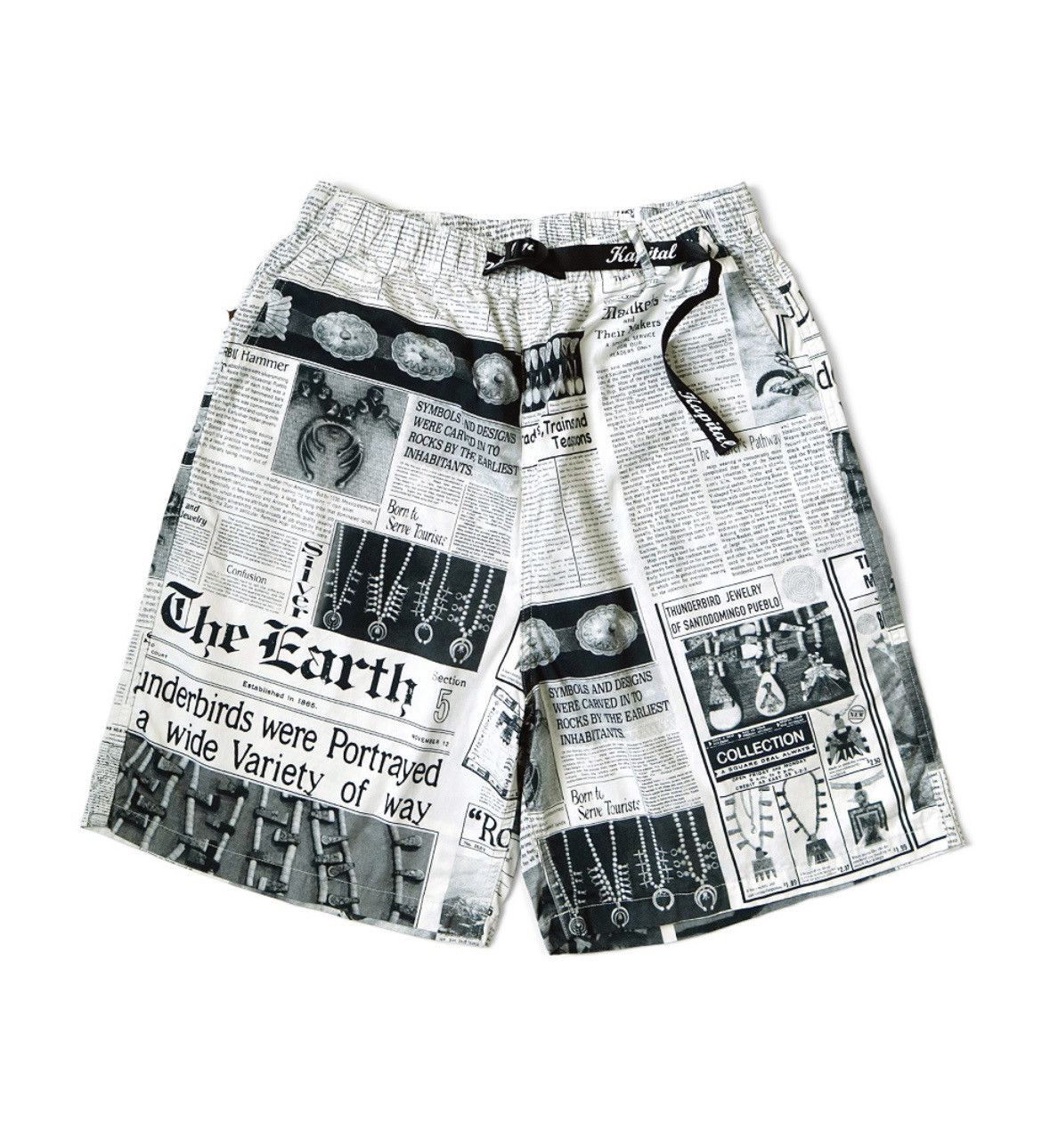 Kapital Kapital Combed Burberry News Newspaper Easy Shorts size 4 Size US 36 / EU 52 - 1 Thumbnail