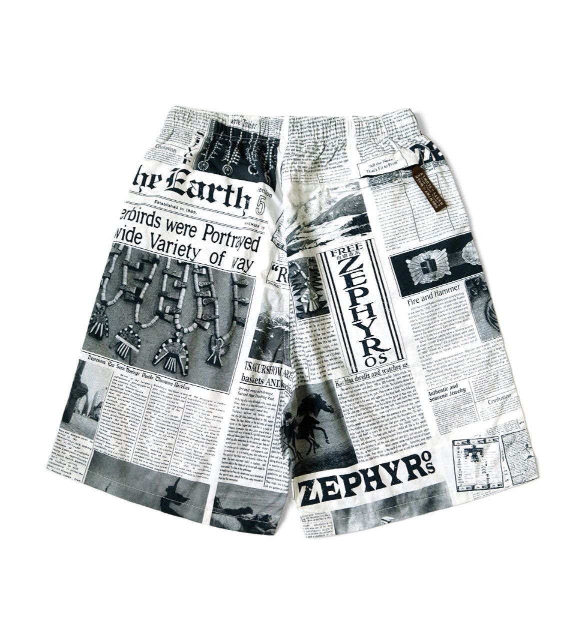 Kapital Kapital Combed Burberry News Newspaper Easy Shorts size 4 Size US 36 / EU 52 - 2 Thumbnail