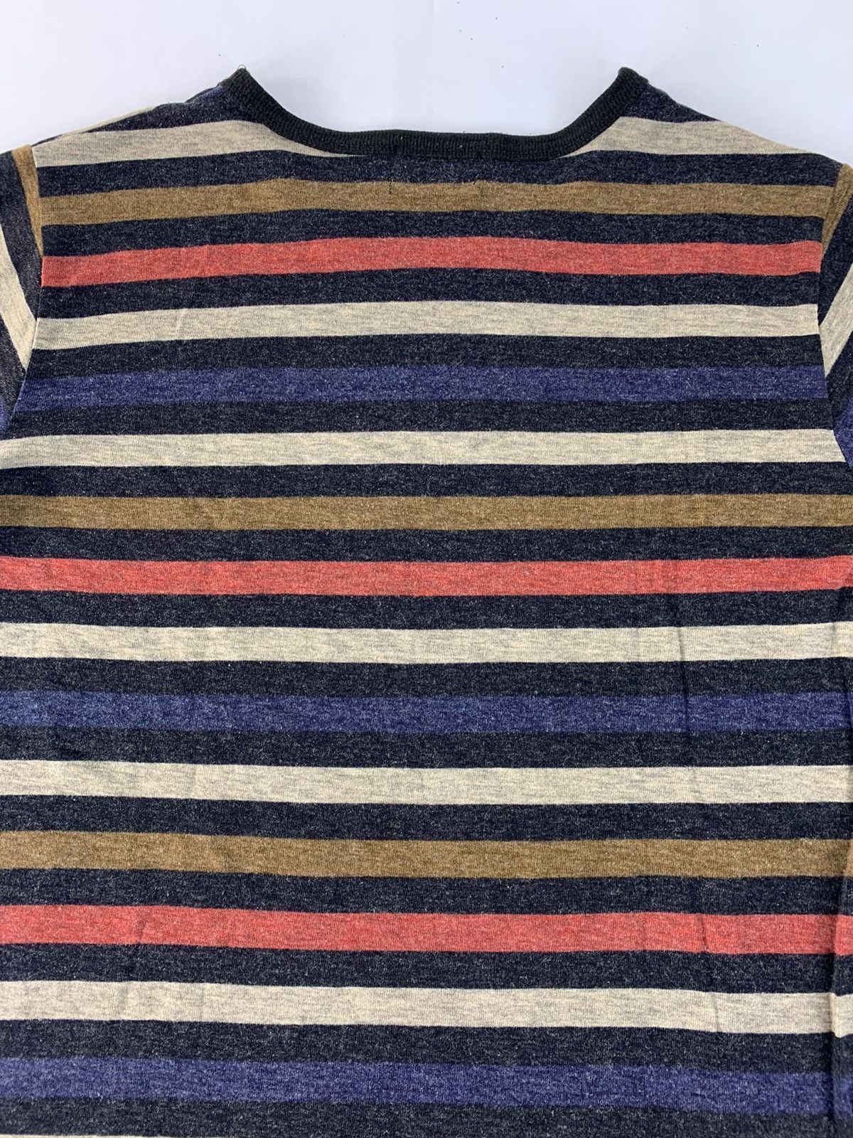 Japanese Brand Hype PPFM Striped Colour Block Long-sleeve Tee T Shirt Size S / US 4 / IT 40 - 4 Thumbnail