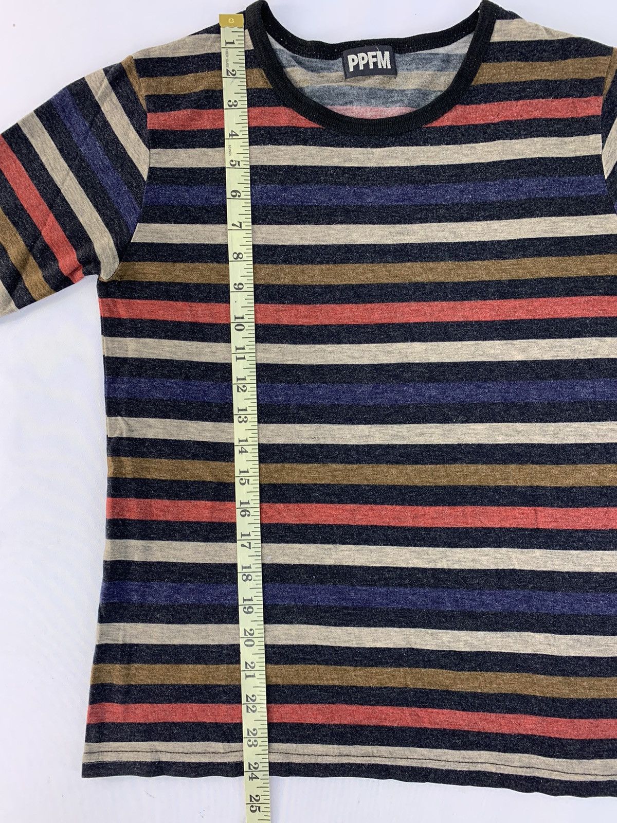 Japanese Brand Hype PPFM Striped Colour Block Long-sleeve Tee T Shirt Size S / US 4 / IT 40 - 7 Thumbnail