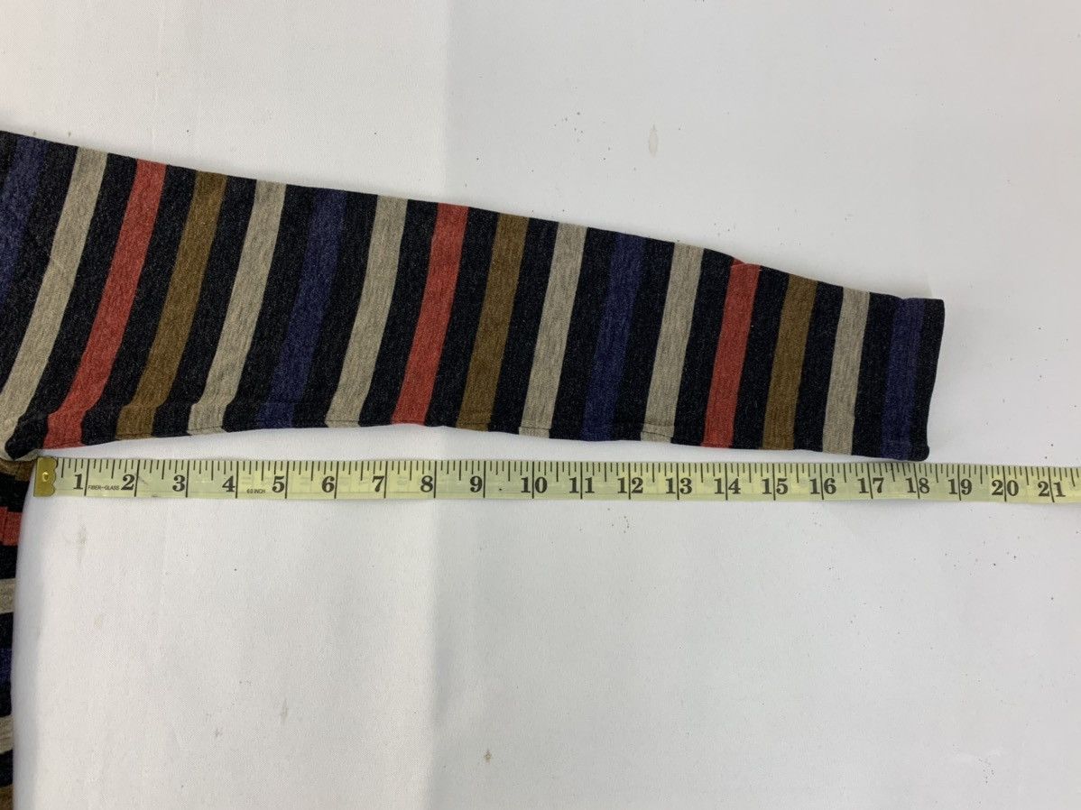 Japanese Brand Hype PPFM Striped Colour Block Long-sleeve Tee T Shirt Size S / US 4 / IT 40 - 8 Thumbnail