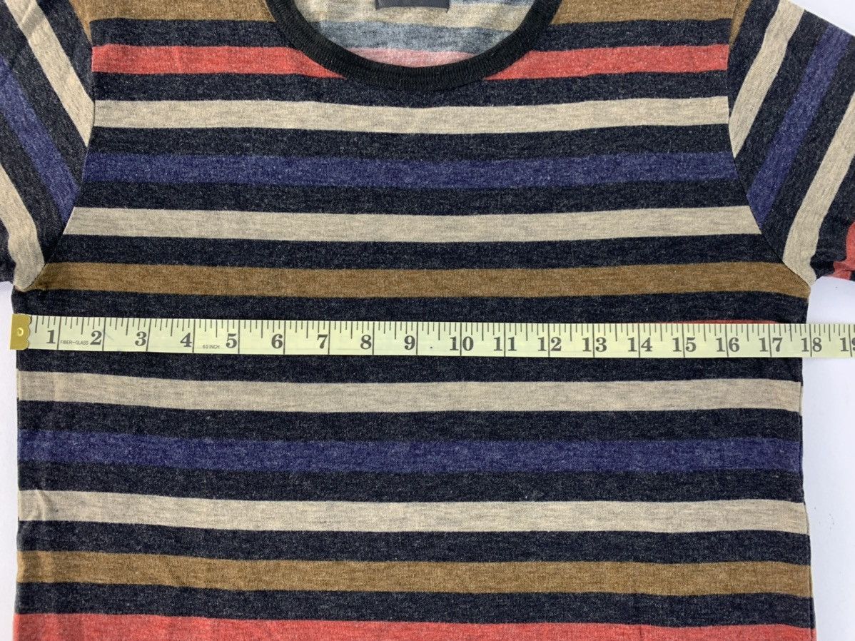 Japanese Brand Hype PPFM Striped Colour Block Long-sleeve Tee T Shirt Size S / US 4 / IT 40 - 6 Thumbnail