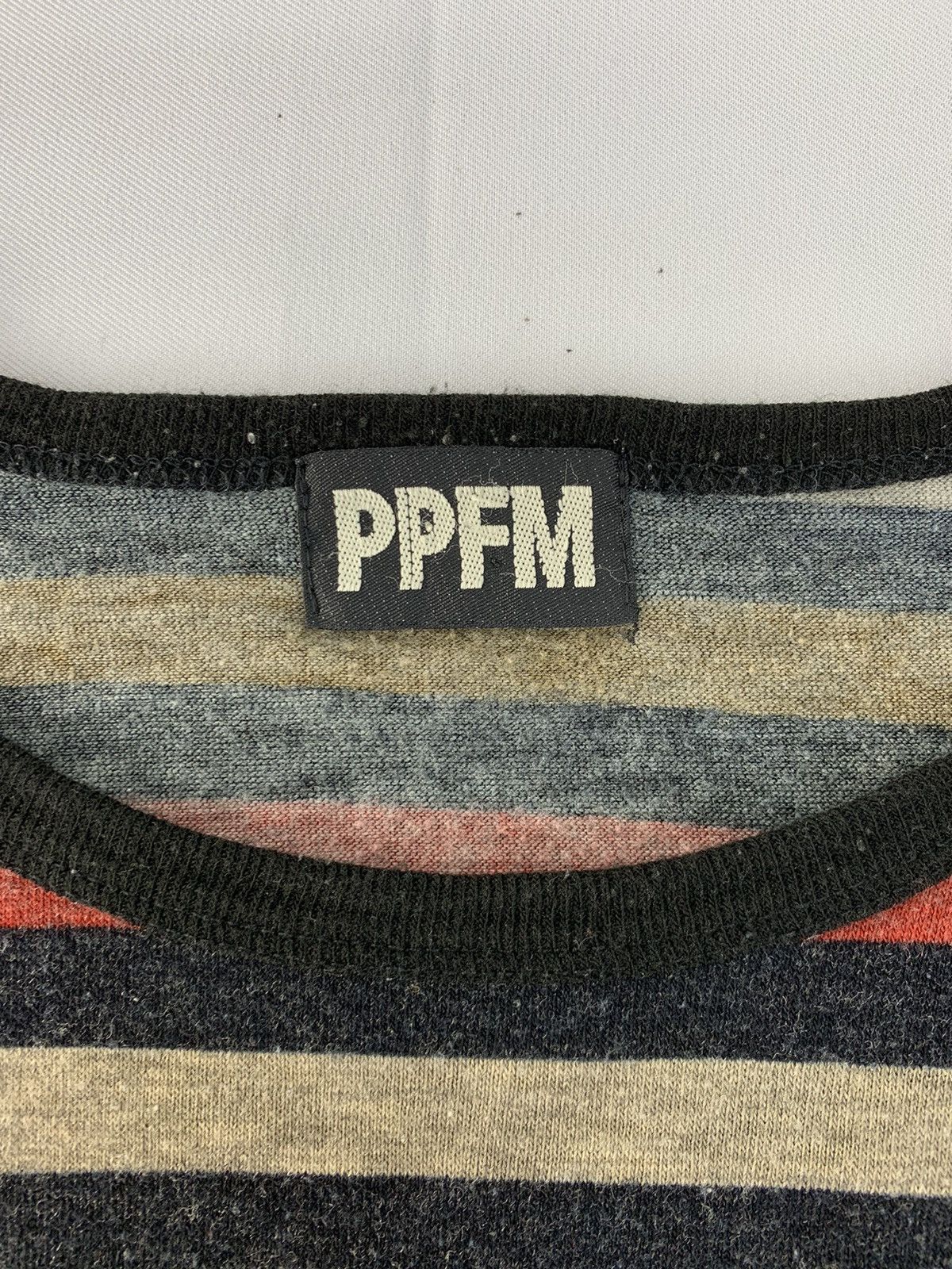 Japanese Brand Hype PPFM Striped Colour Block Long-sleeve Tee T Shirt Size S / US 4 / IT 40 - 5 Thumbnail