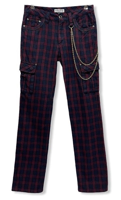 Japanese Brand BEST🔥KLEIN HOMME Punk Tartan Inspired Vivienne Westwood Size US 29 - 2 Thumbnail