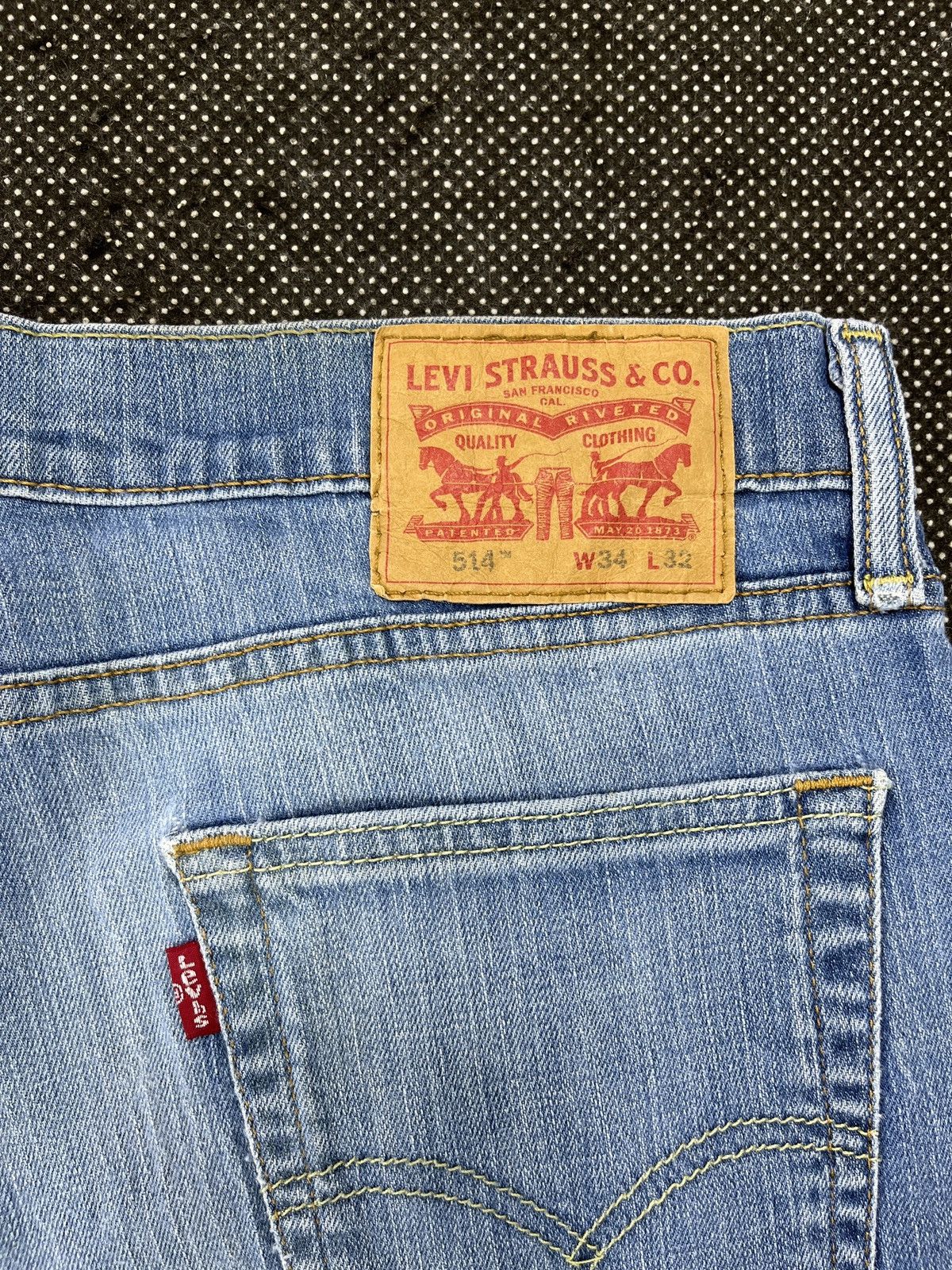 Levi's × Vintage Vintage Levis 514 Light Blue Jeans - J406 Size US 36 / EU 52 - 9 Thumbnail