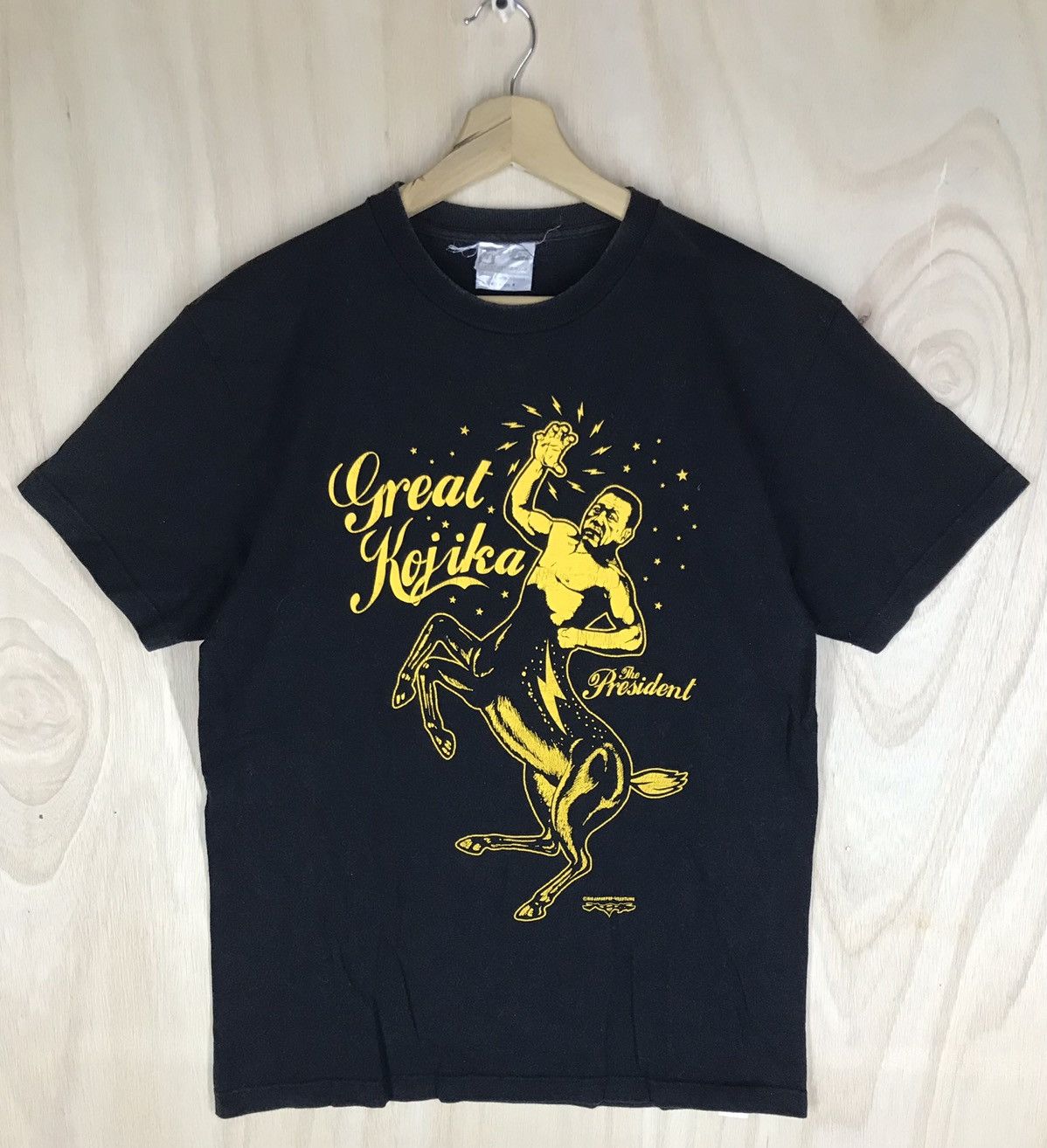 image of Vintage Big Japan Pro Wrestling Tees in Black, Men's (Size Large)