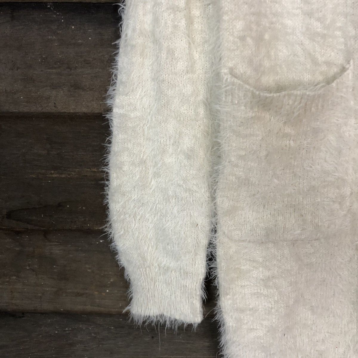 Homespun Knitwear DL Be Radiance Cream Mohair Shag Shaggy Knitwear #c1050 Size US S / EU 44-46 / 1 - 6 Thumbnail