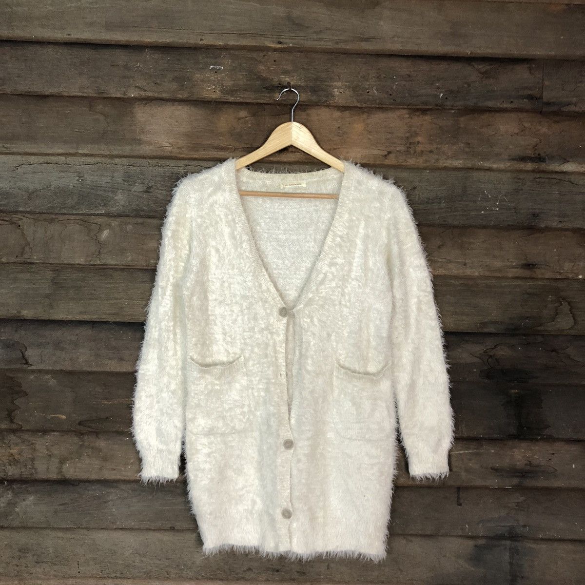 Homespun Knitwear DL Be Radiance Cream Mohair Shag Shaggy Knitwear #c1050 Size US S / EU 44-46 / 1 - 3 Thumbnail