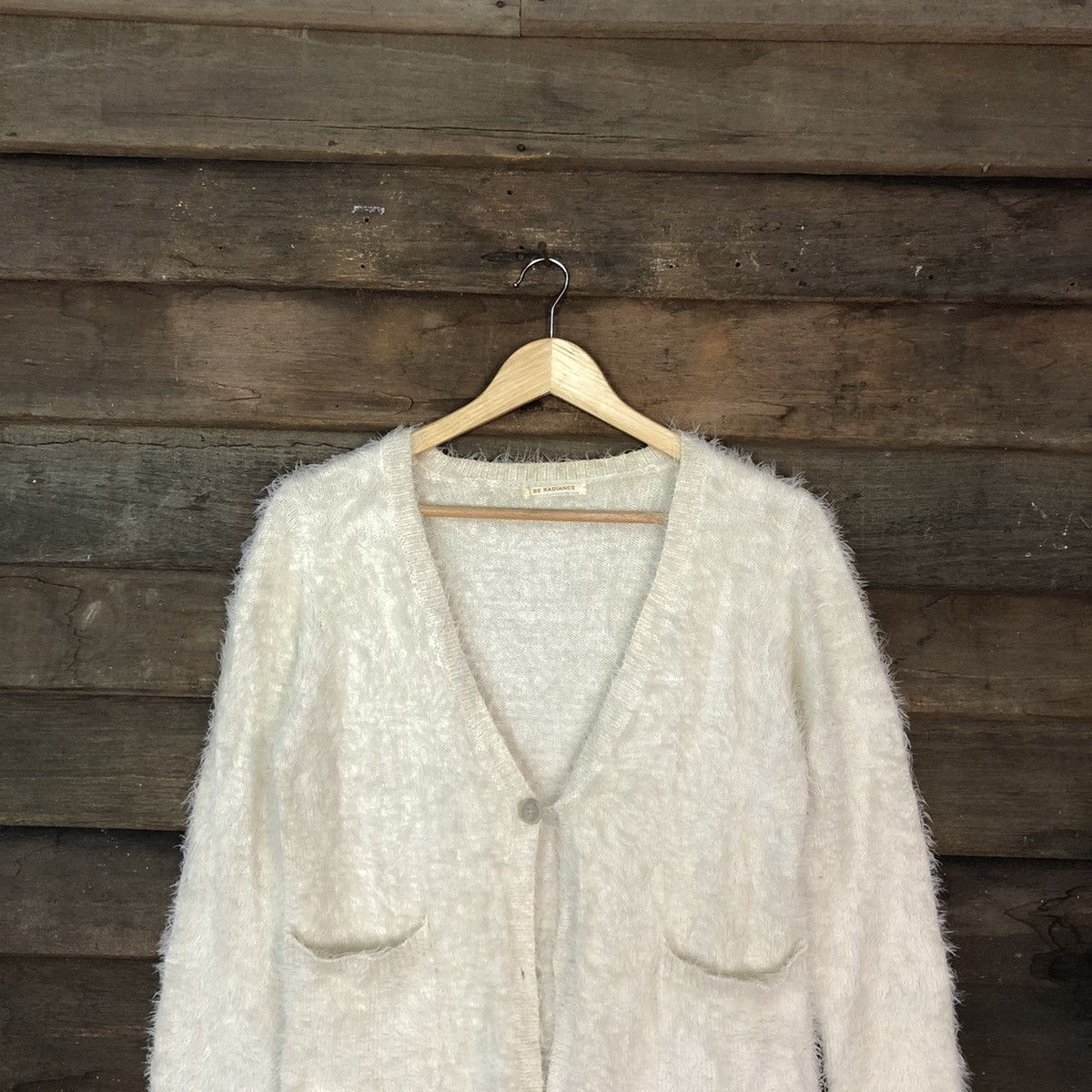 Homespun Knitwear DL Be Radiance Cream Mohair Shag Shaggy Knitwear #c1050 Size US S / EU 44-46 / 1 - 2 Thumbnail