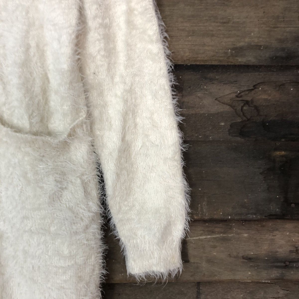 Homespun Knitwear DL Be Radiance Cream Mohair Shag Shaggy Knitwear #c1050 Size US S / EU 44-46 / 1 - 4 Thumbnail