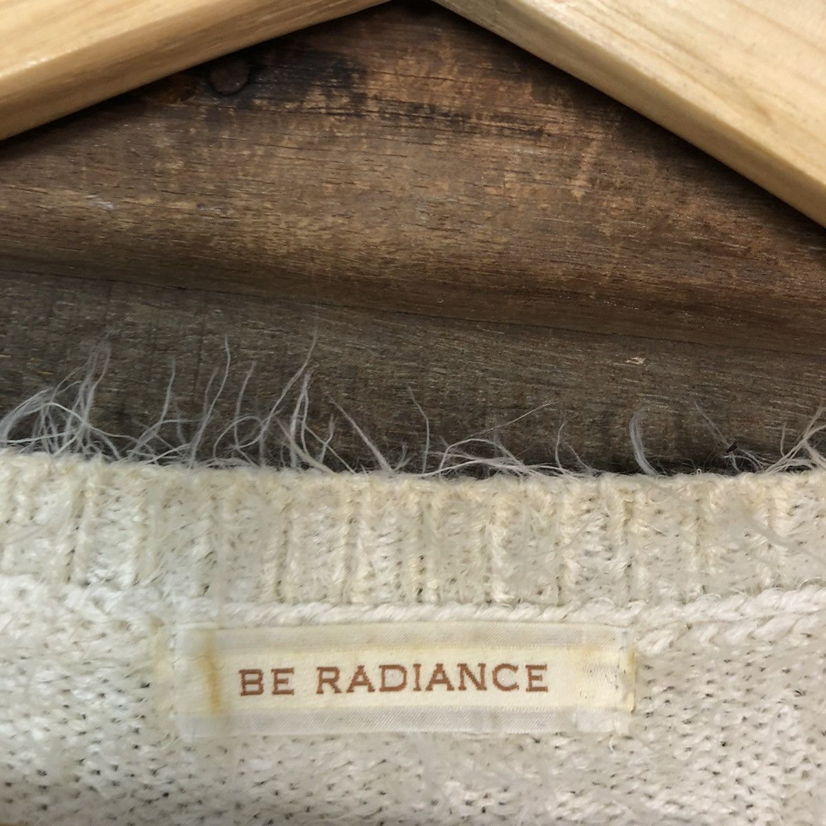 Homespun Knitwear DL Be Radiance Cream Mohair Shag Shaggy Knitwear #c1050 Size US S / EU 44-46 / 1 - 10 Thumbnail
