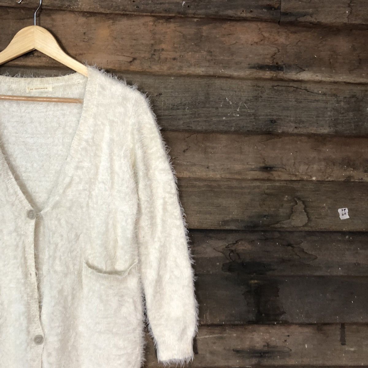 Homespun Knitwear DL Be Radiance Cream Mohair Shag Shaggy Knitwear #c1050 Size US S / EU 44-46 / 1 - 5 Thumbnail