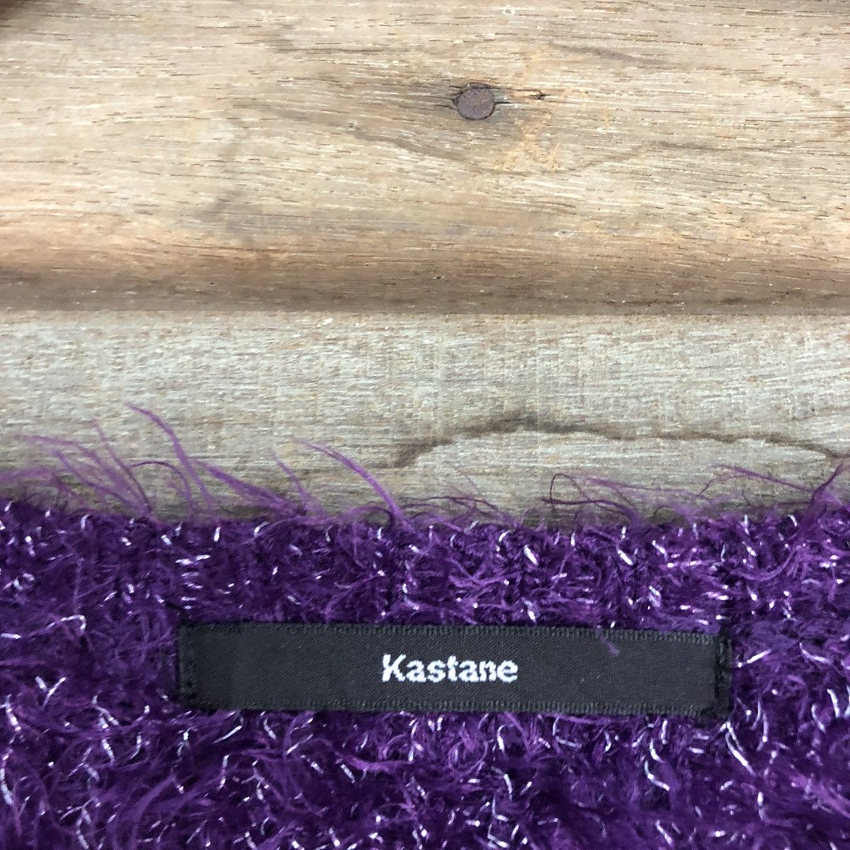 Japanese Brand DL Kastane Purple Mohair fur fleece Shaggy Knitwear #c1098 Size M / US 6-8 / IT 42-44 - 10 Thumbnail