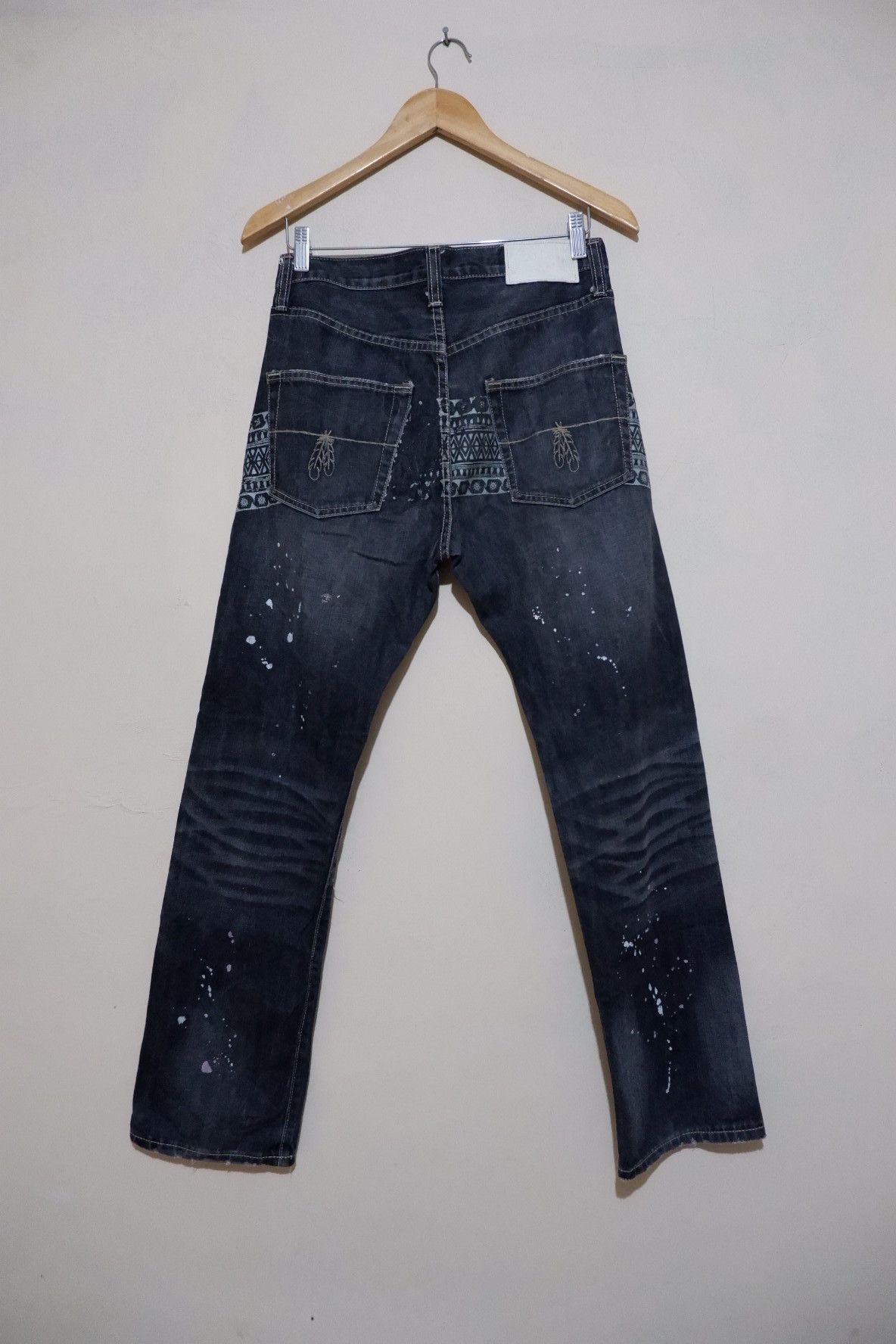 If Six Was Nine Vintage Zunis Distressed Ripped Selvedge Denim Size US 30 / EU 46 - 2 Thumbnail