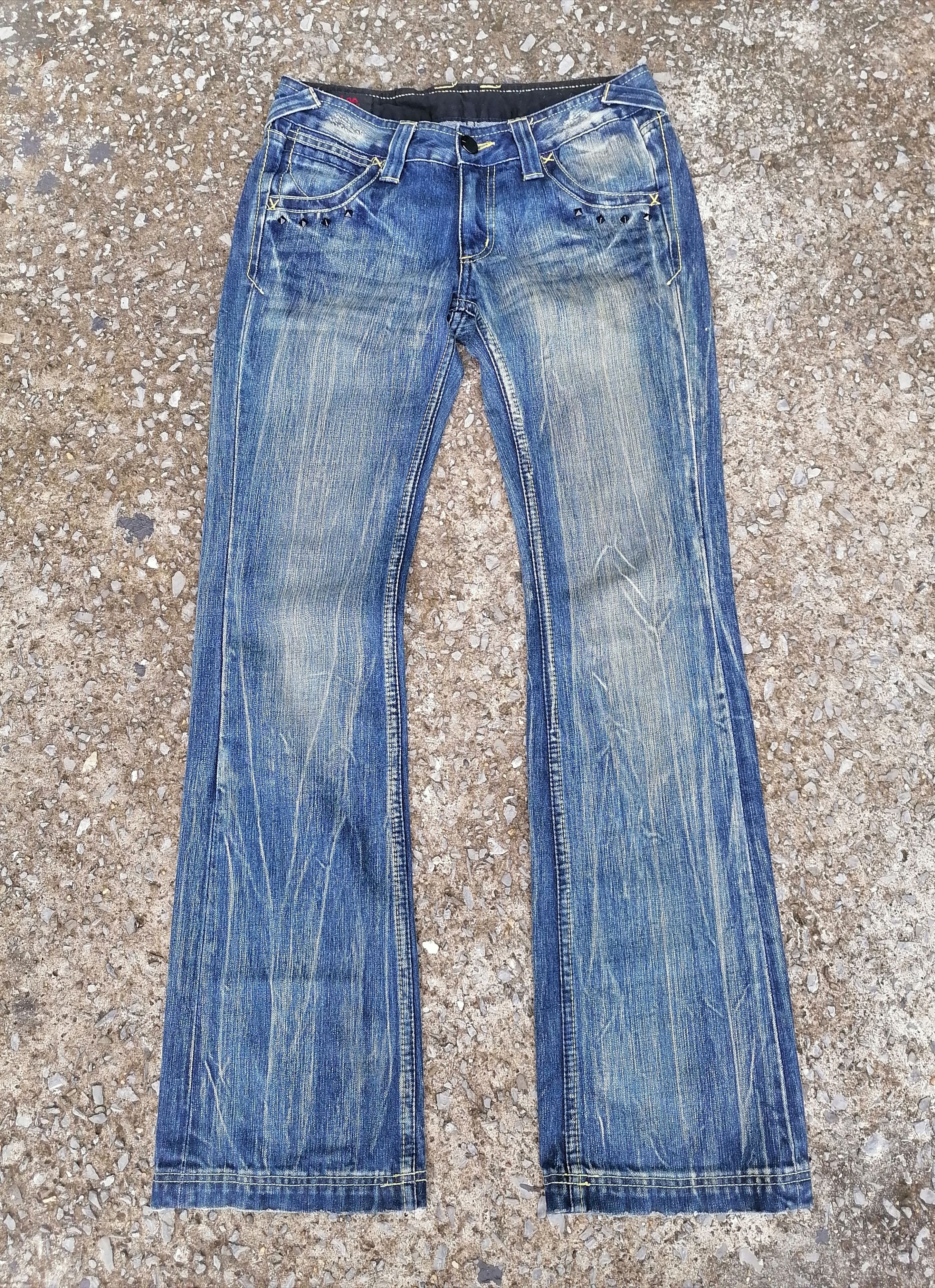 Japanese Brand × Lee Lee Low -Rise Nice Design Flared Jeans Size 29" - 1 Thumbnail