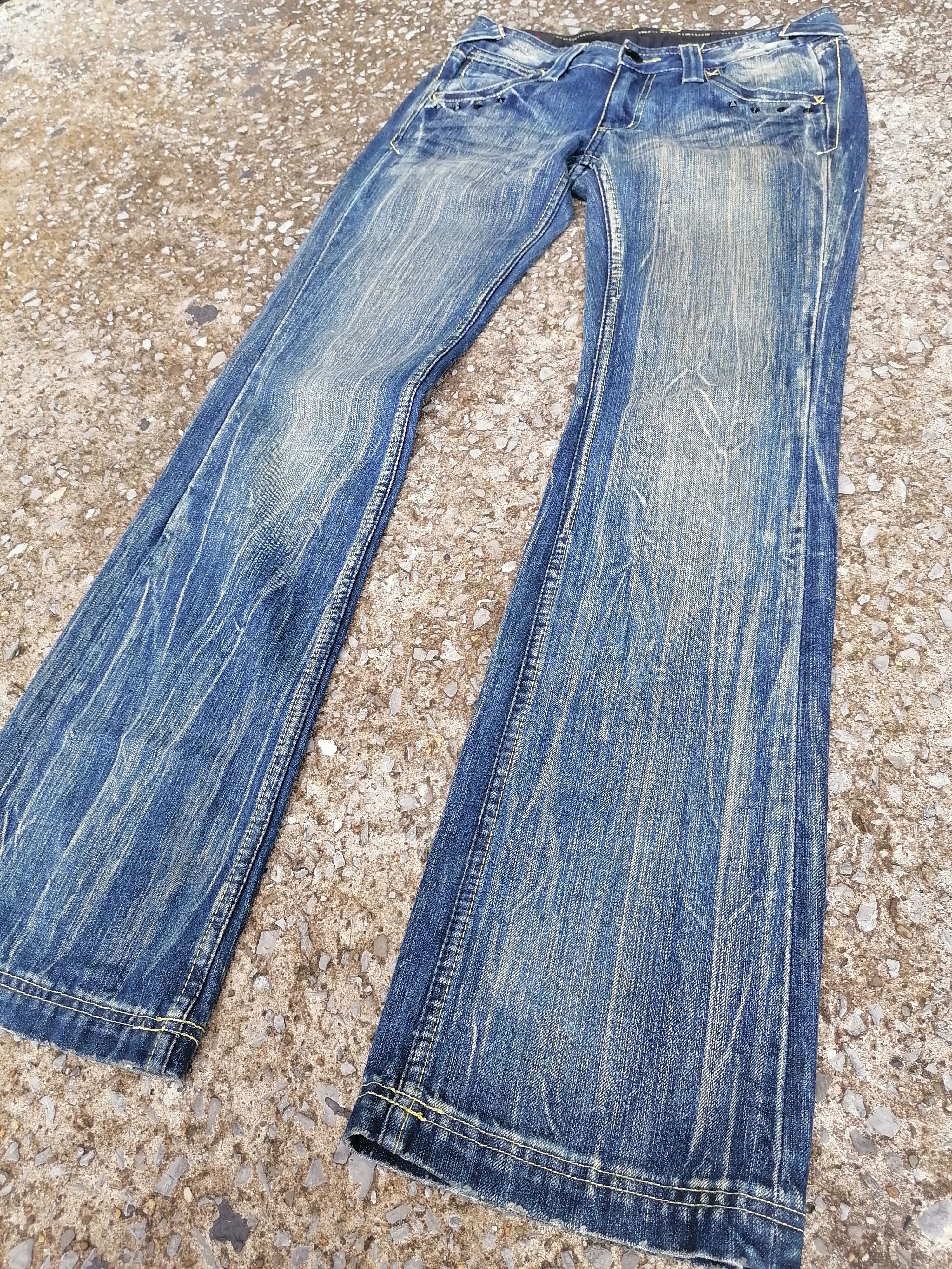 Japanese Brand × Lee Lee Low -Rise Nice Design Flared Jeans Size 29" - 7 Thumbnail