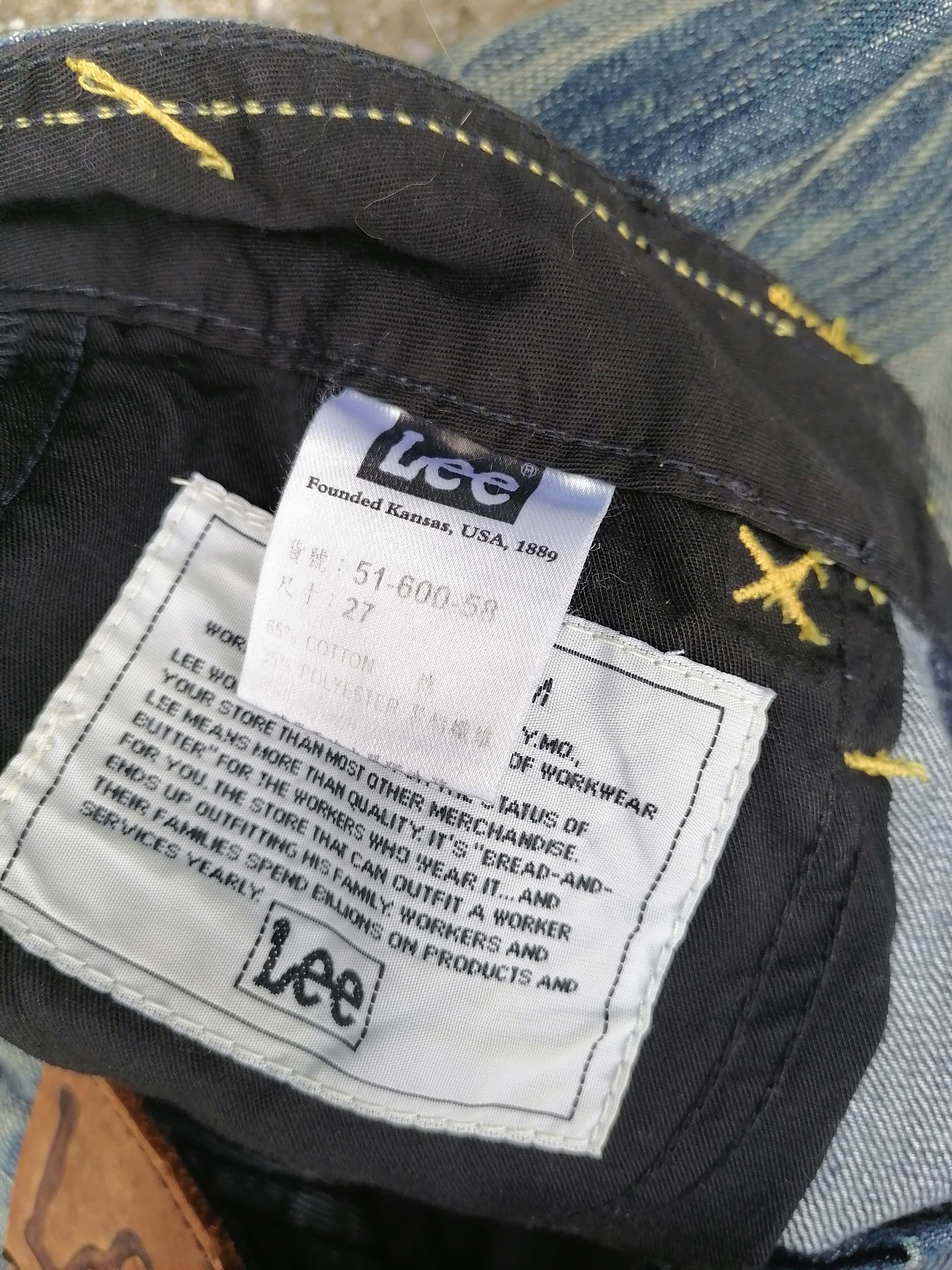Japanese Brand × Lee Lee Low -Rise Nice Design Flared Jeans Size 29" - 3 Thumbnail
