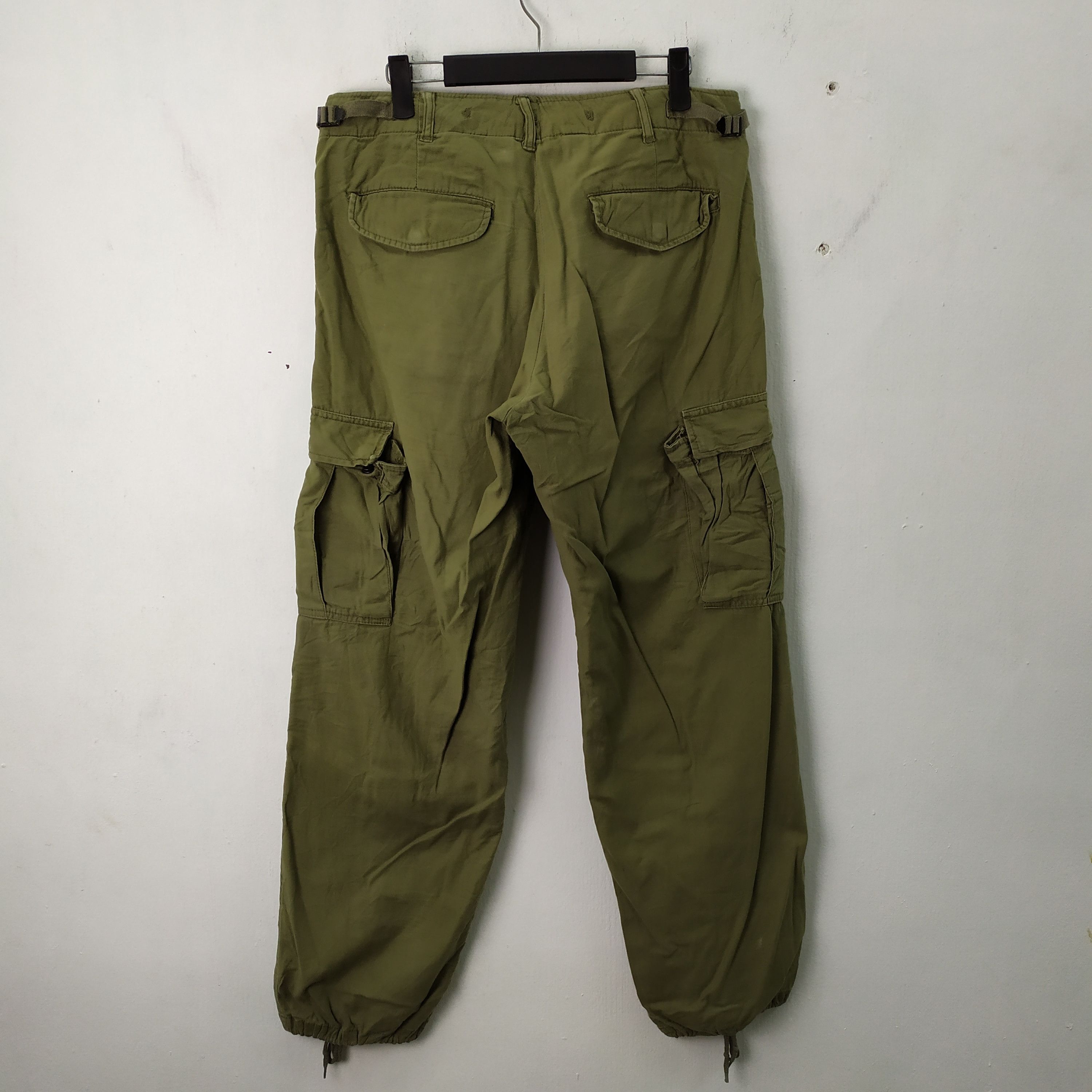 Japanese Brand × Vintage VINTAGE BACK NUMBER FADED CARGO PANTS Size US 32 / EU 48 - 5 Thumbnail