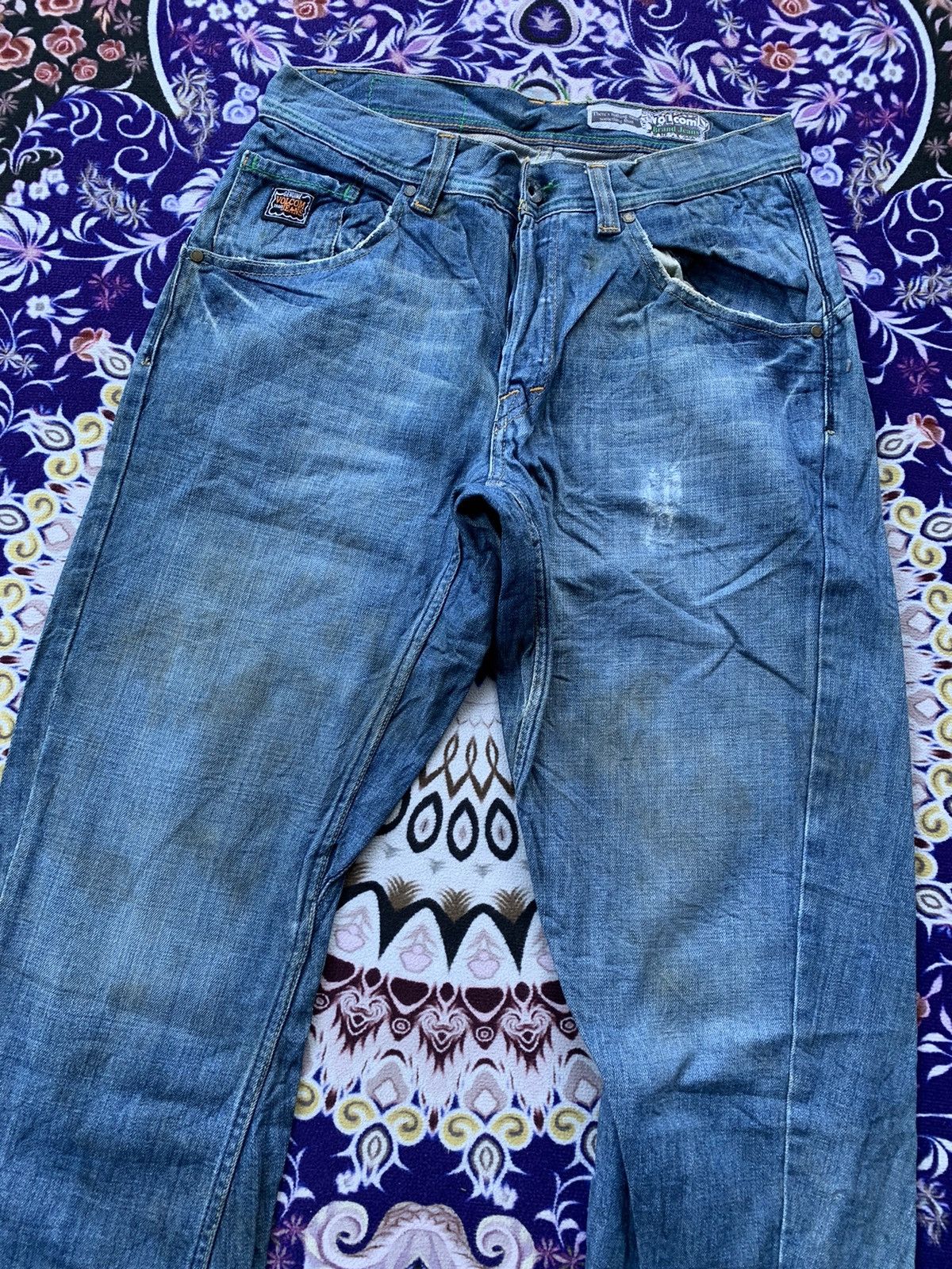 Volcom Vintage Volcom Distressed Denim Size US 33 - 2 Thumbnail