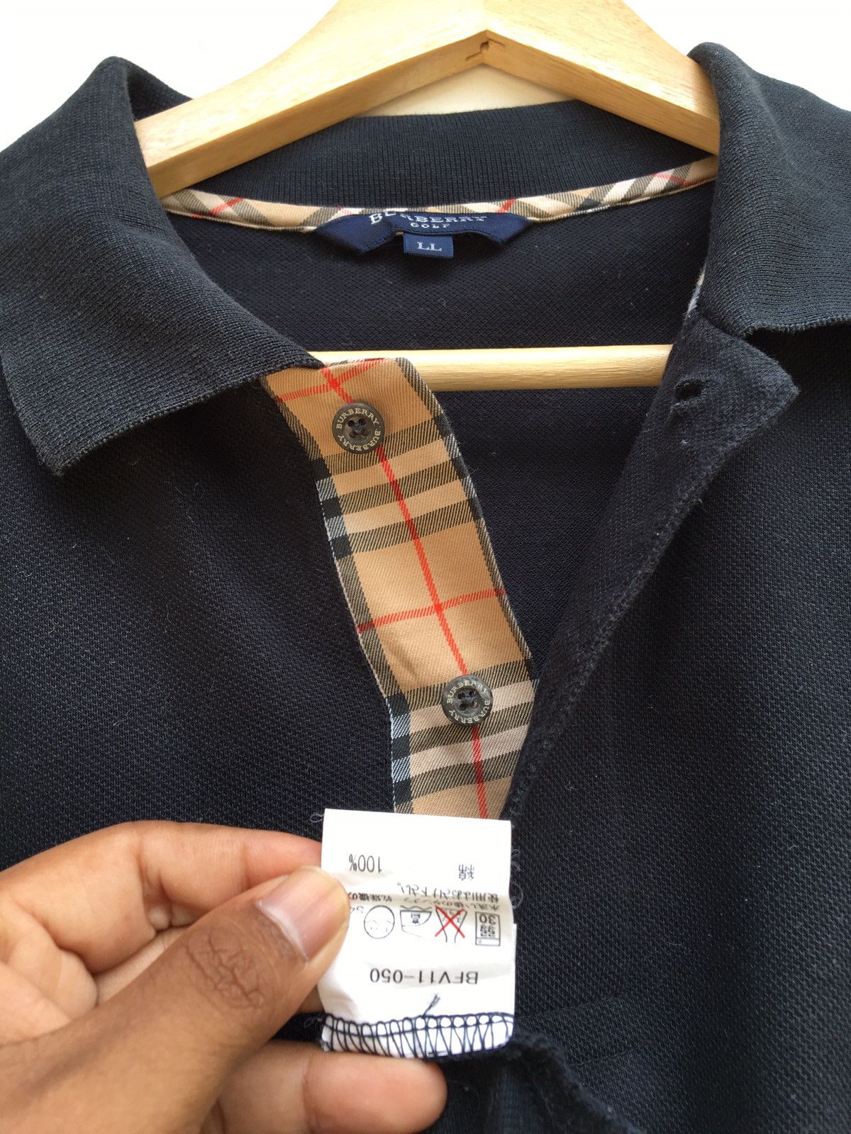 Burberry Vintage Burberry Checkered Polo Shirt Big Size Size US XL / EU 56 / 4 - 8 Thumbnail