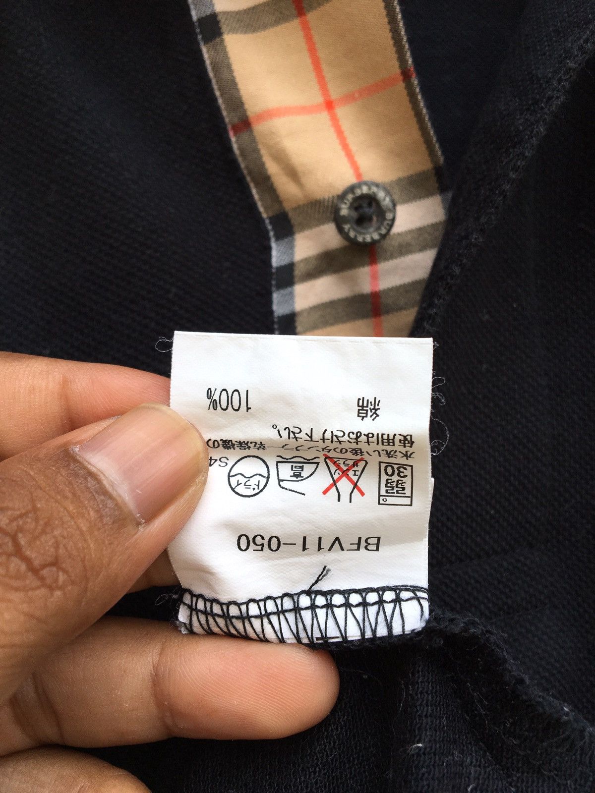 Burberry Vintage Burberry Checkered Polo Shirt Big Size Size US XL / EU 56 / 4 - 9 Thumbnail