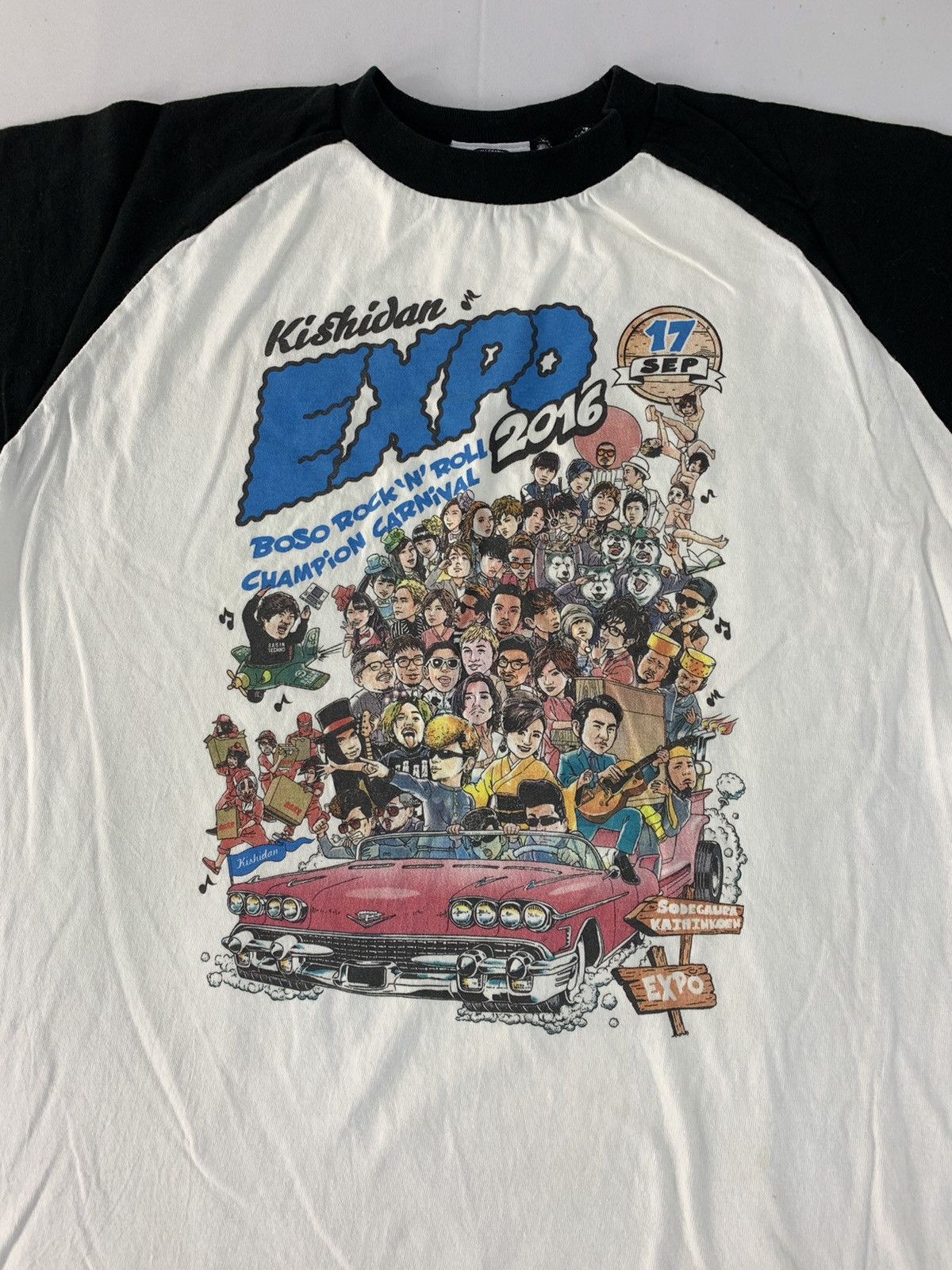Band Tees Kishidan Expo Rock & Roll 2016 Carnival Raglan Sleeve Tee Size US M / EU 48-50 / 2 - 3 Thumbnail