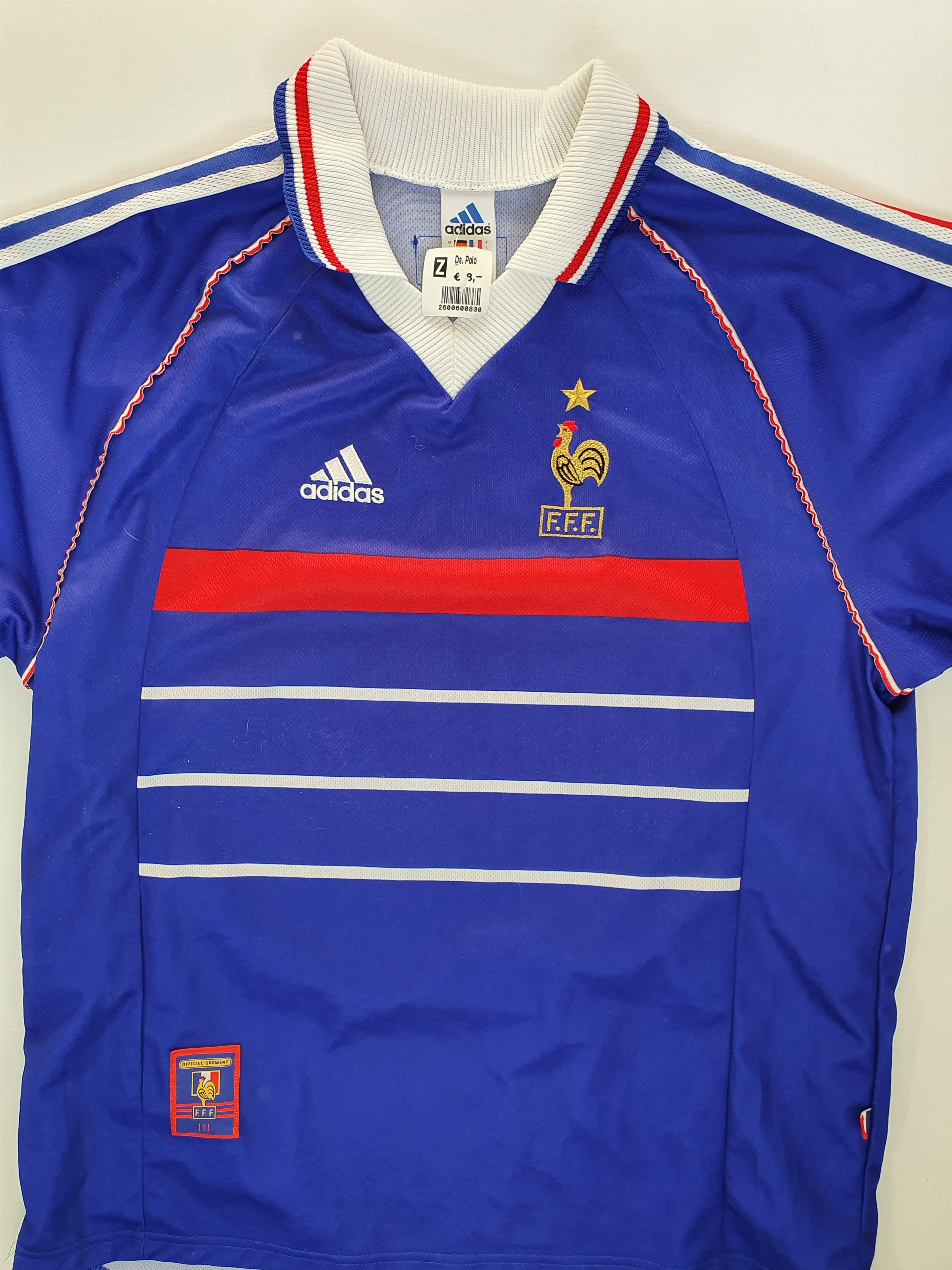 Adidas Official France Team Adidas Vintage Sport Tee shirt Size US L / EU 52-54 / 3 - 5 Thumbnail