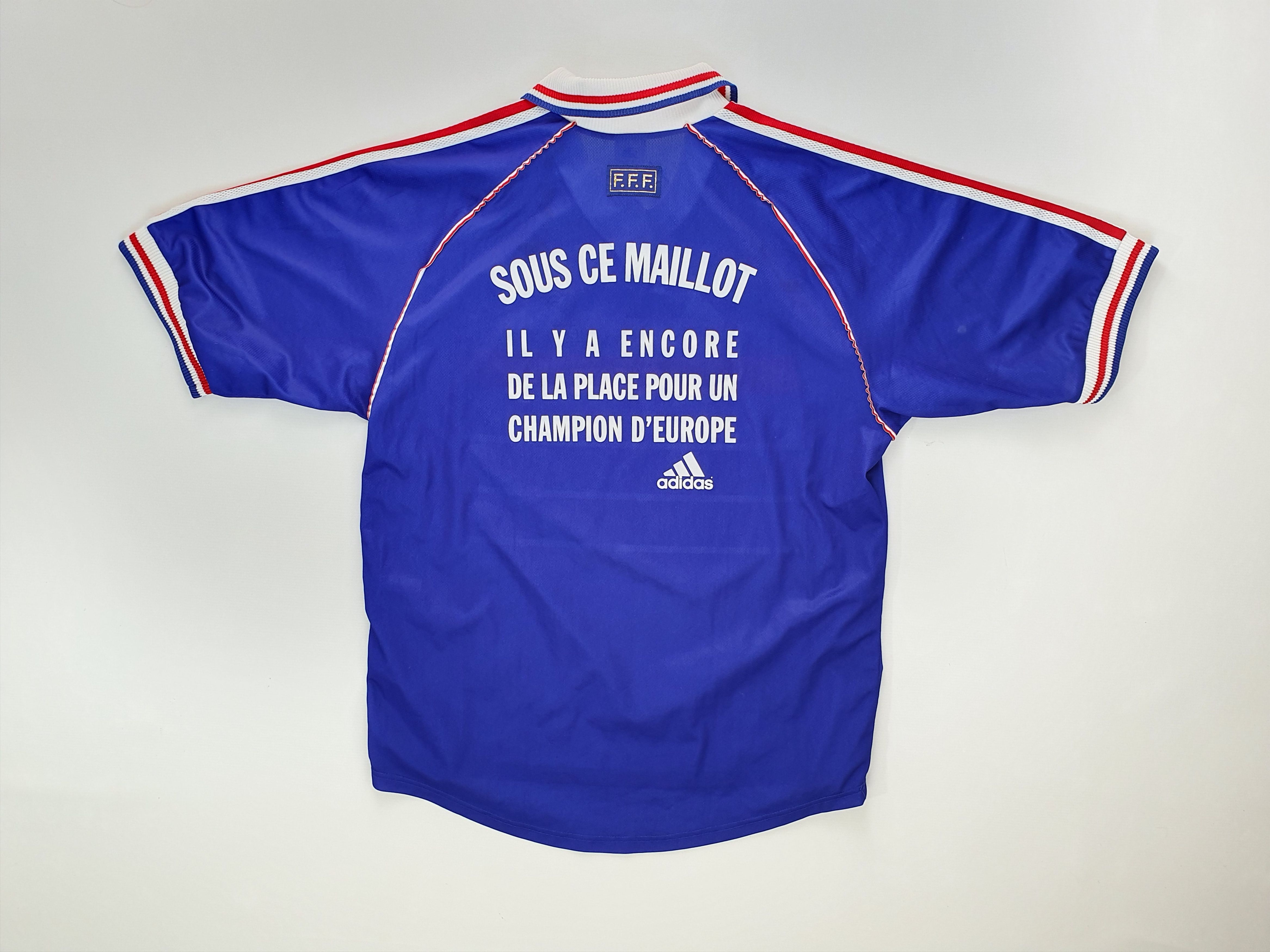 Adidas Official France Team Adidas Vintage Sport Tee shirt Size US L / EU 52-54 / 3 - 2 Thumbnail