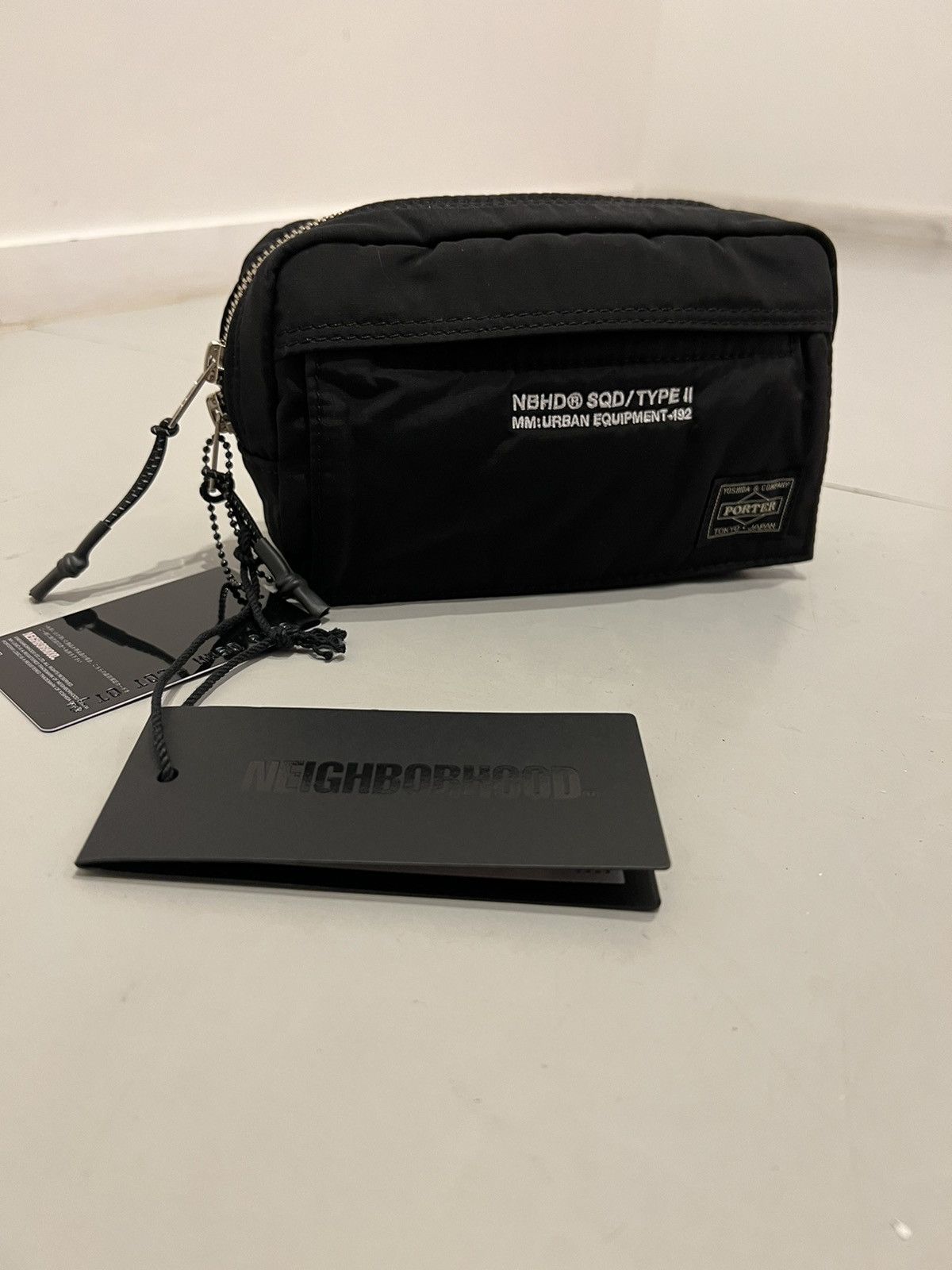 Neighborhood x Porter technical nylon wash bag pouch