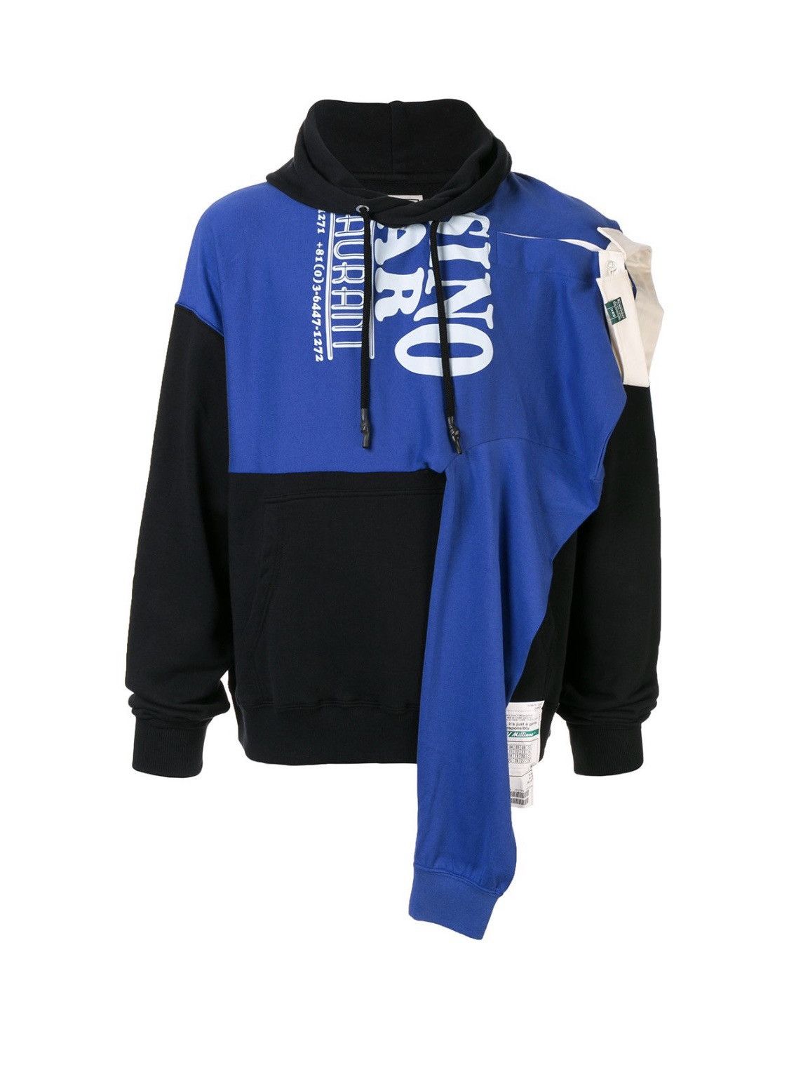 Maison MIHARA YASUHIRO Maison Mihara Yasuhiro asymmetric patchwork hoodie Size US M / EU 48-50 / 2 - 5 Thumbnail