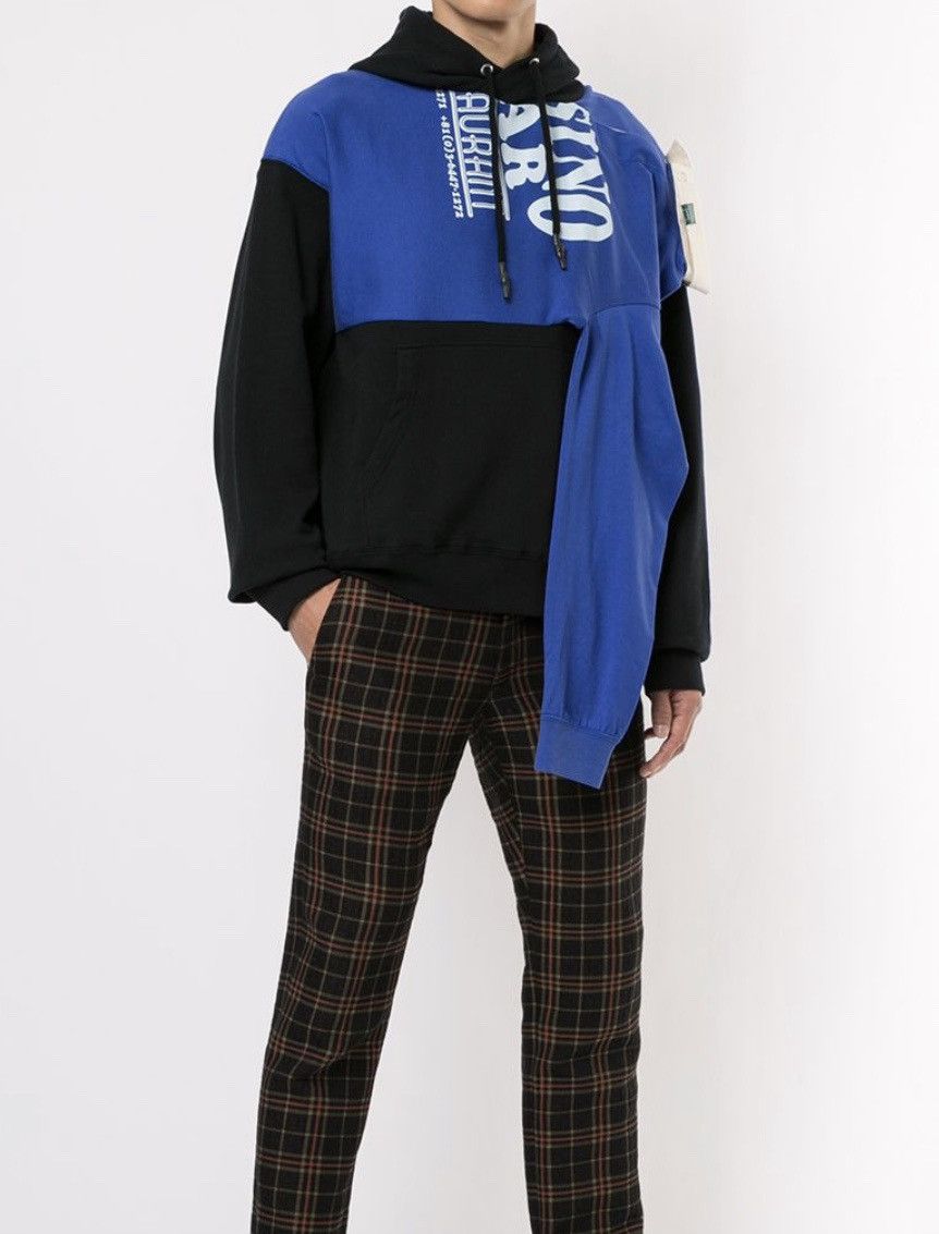 Maison MIHARA YASUHIRO Maison Mihara Yasuhiro asymmetric patchwork hoodie Size US M / EU 48-50 / 2 - 1 Thumbnail