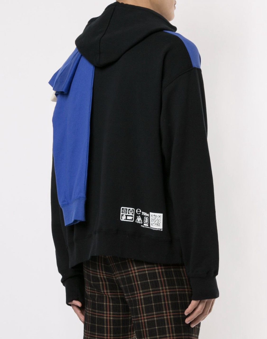 Maison MIHARA YASUHIRO Maison Mihara Yasuhiro asymmetric patchwork hoodie Size US M / EU 48-50 / 2 - 3 Thumbnail