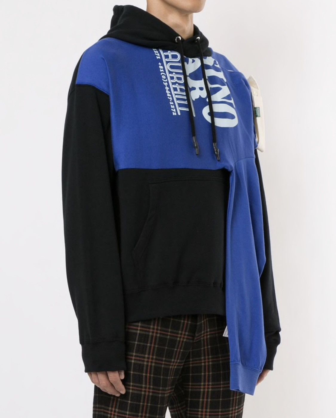 Maison MIHARA YASUHIRO Maison Mihara Yasuhiro asymmetric patchwork hoodie Size US M / EU 48-50 / 2 - 4 Thumbnail