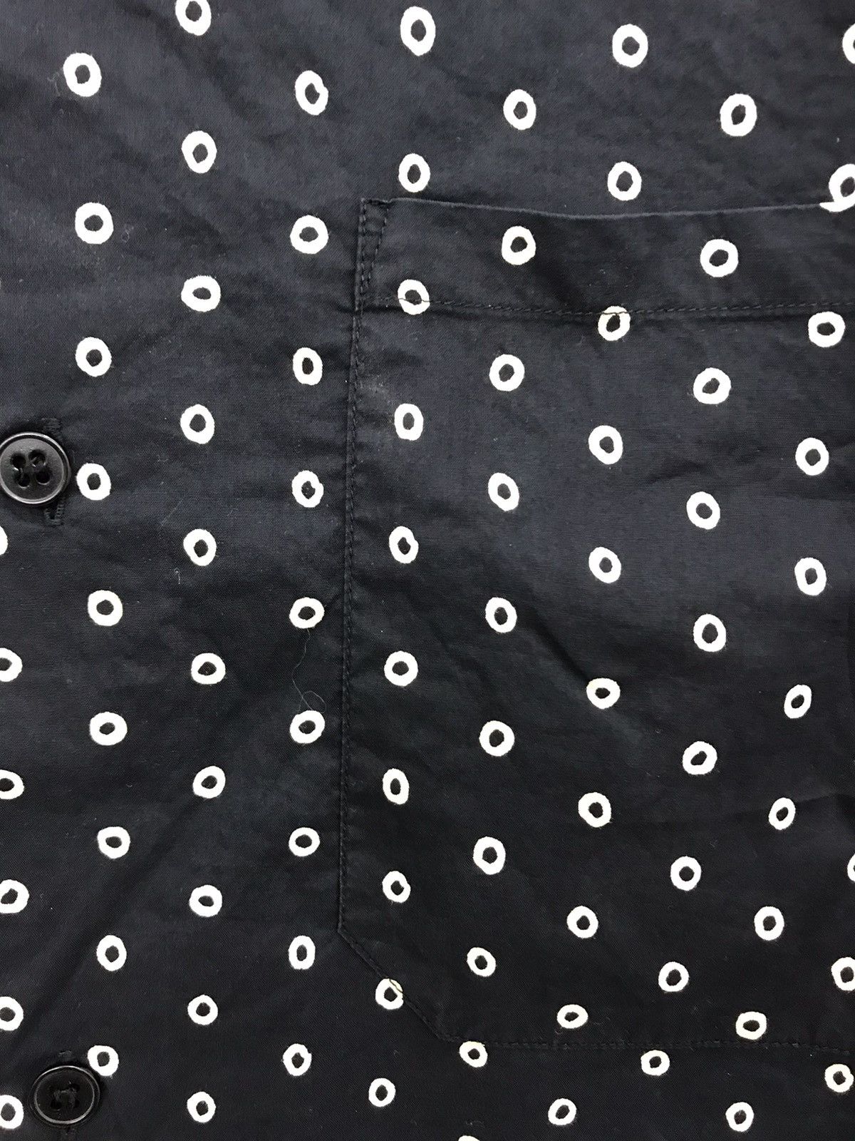 agnes b. Made In Japan Agnes B. Homme Paris Polka Dot Design Shirt Size US M / EU 48-50 / 2 - 3 Thumbnail